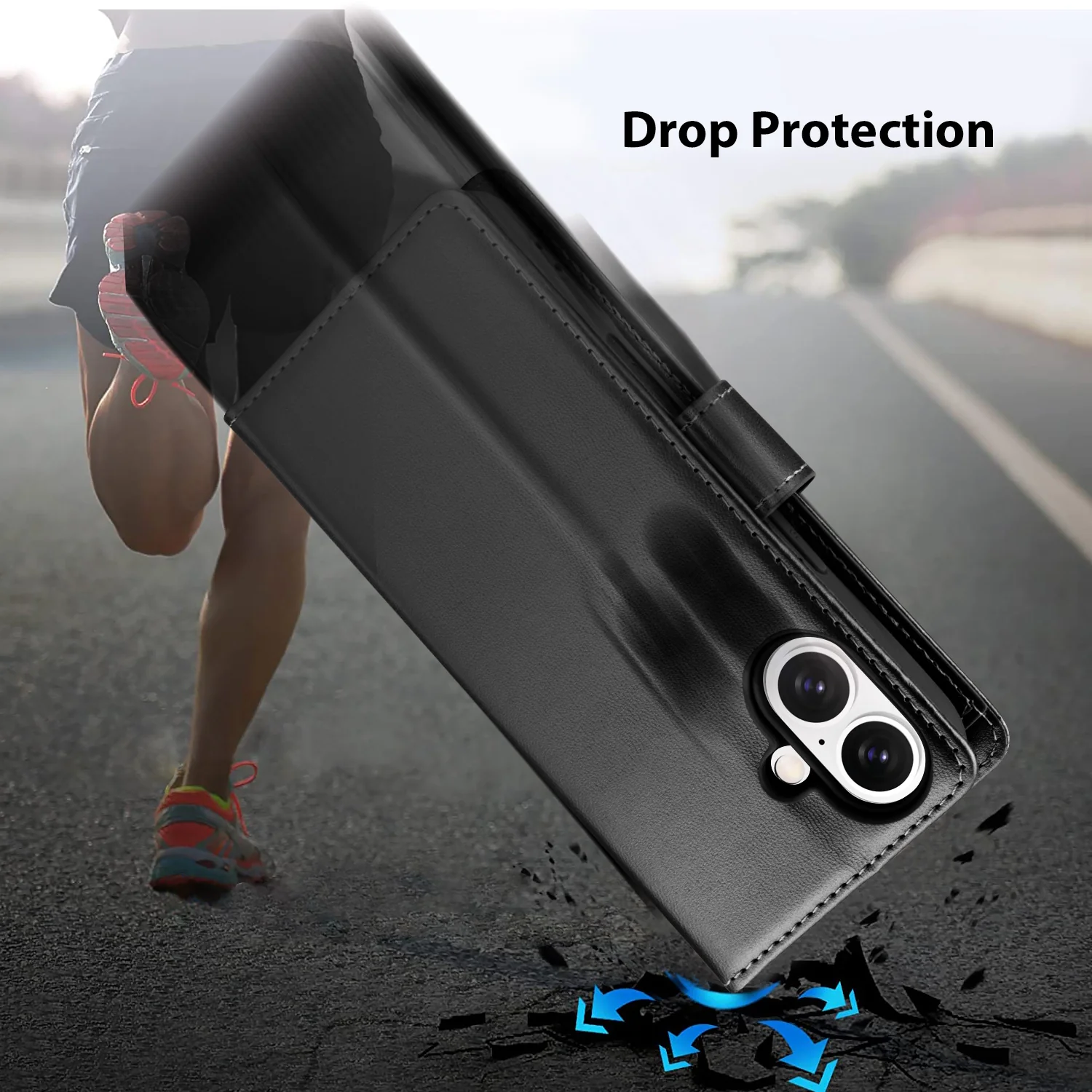 Tough On iPhone 16 Flip Wallet Leather Case - Image 5