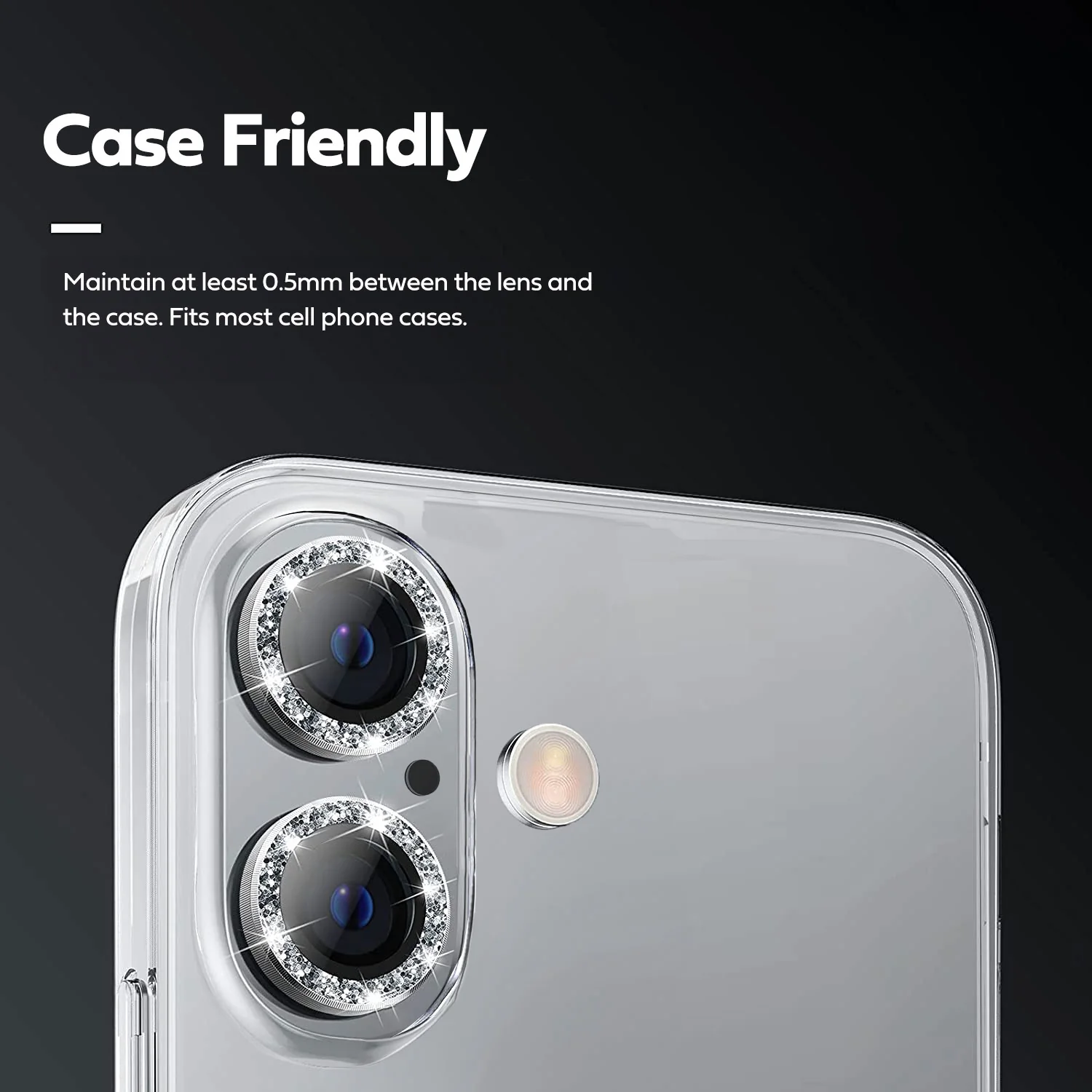 Tough On iPhone 16 Plus Camera lens Protector Tempered Glass Individual Ring - Image 10