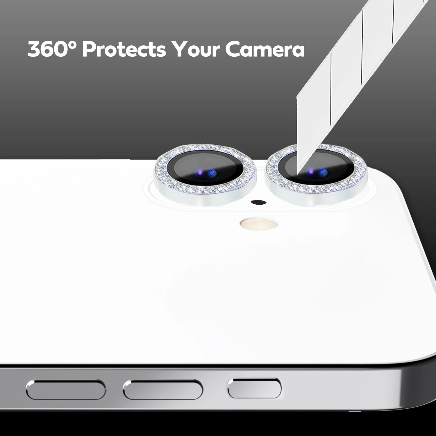 Tough On iPhone 16 Plus Camera lens Protector Tempered Glass Individual Ring - Image 11
