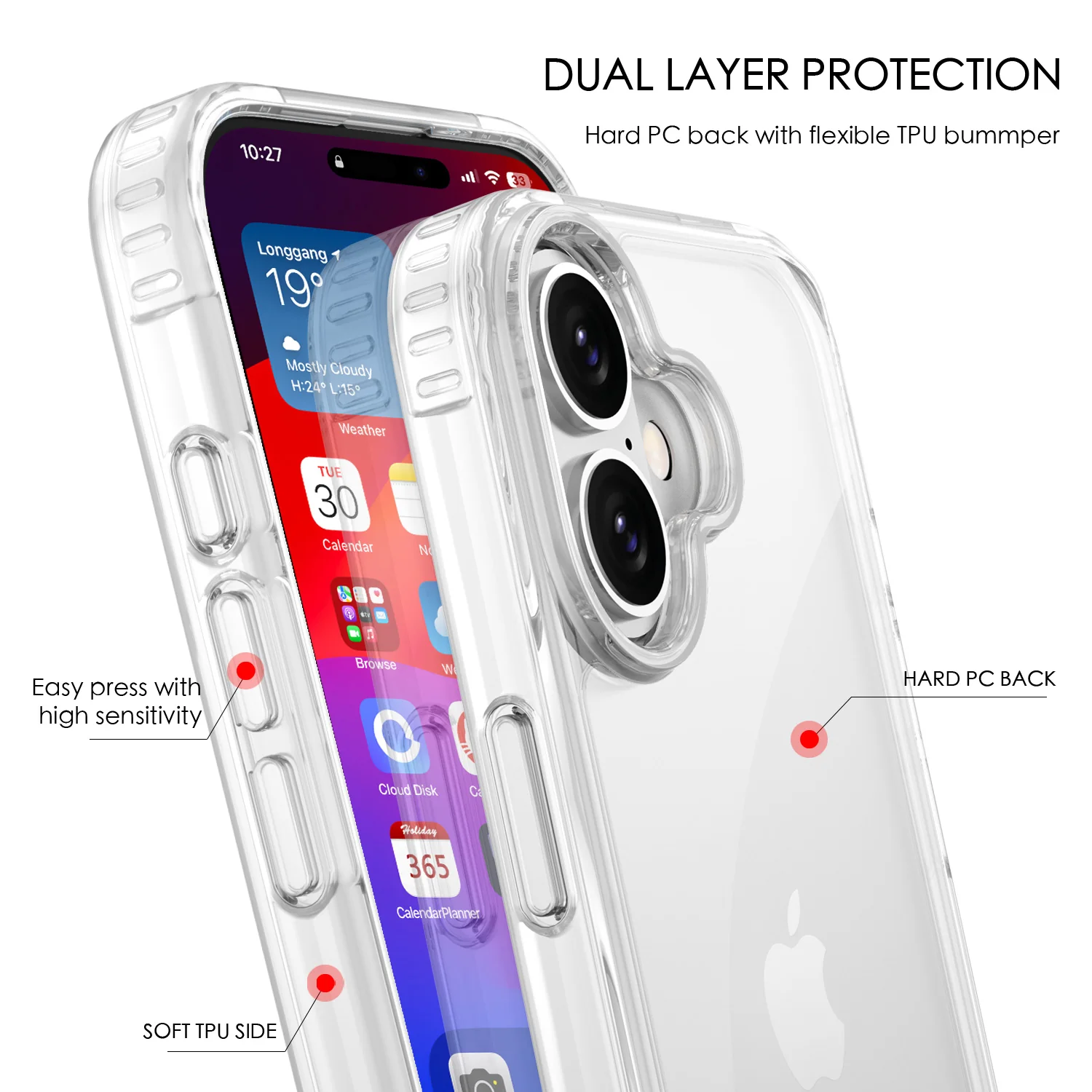 Tough On iPhone 16 Plus Case Clear Air - Image 4