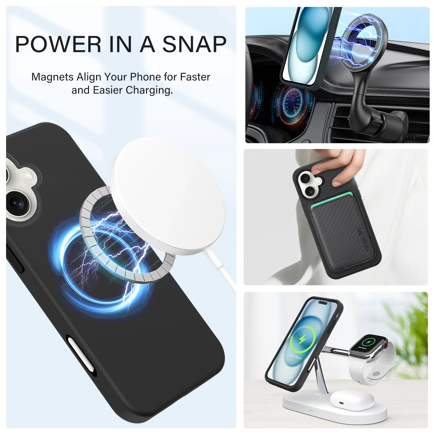 Tough On iPhone 16 Plus Strong Liquid Silicone Case with Magsafe - Image 2
