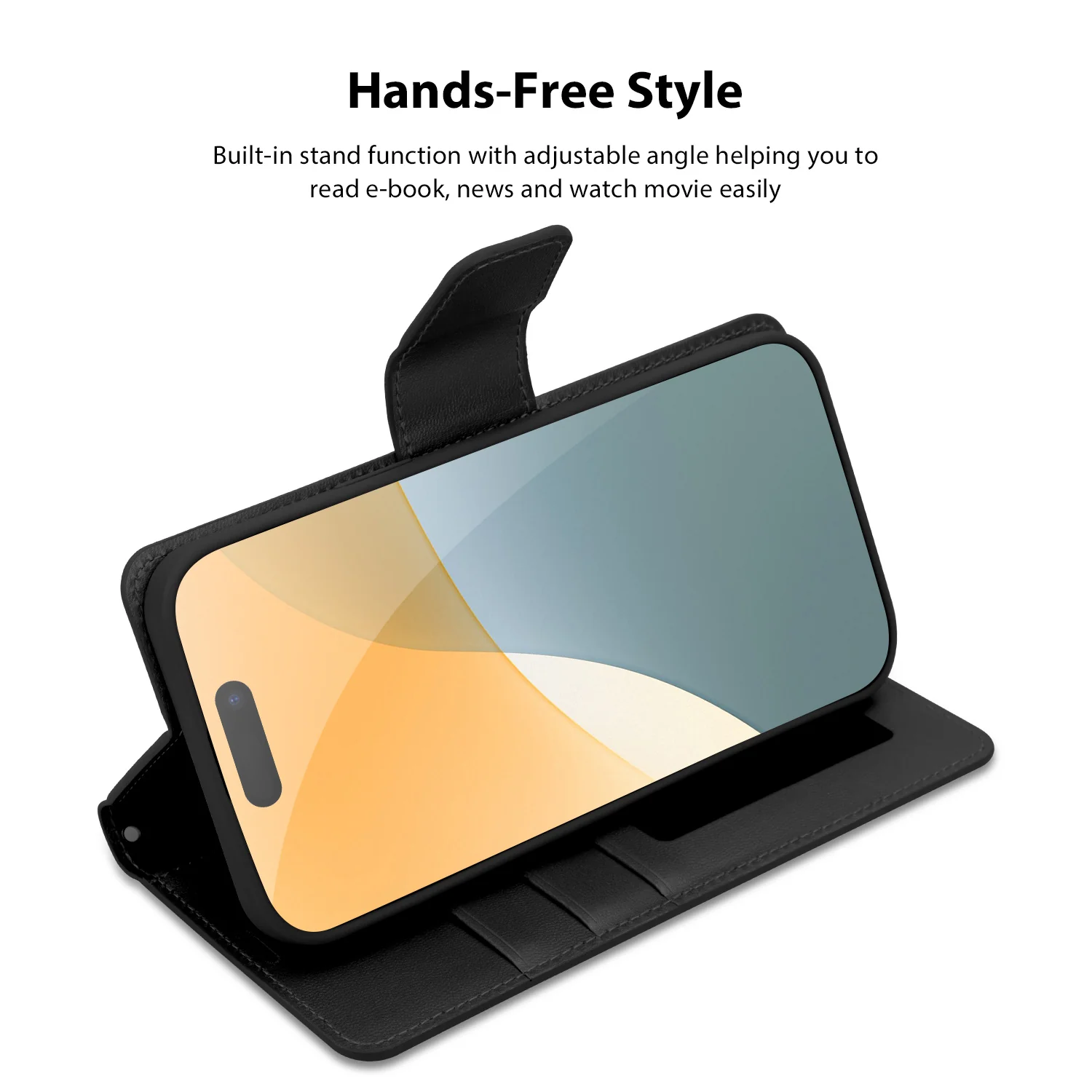 Tough On iPhone 16 Pro Flip Wallet Leather Case - Image 3