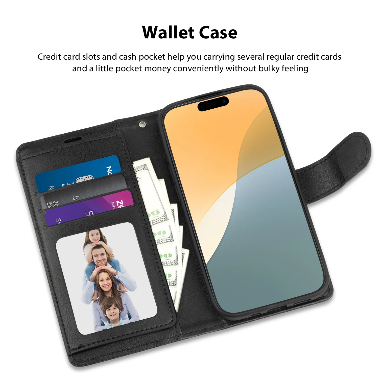 Tough On iPhone 16 Pro Flip Wallet Leather Case - Image 7