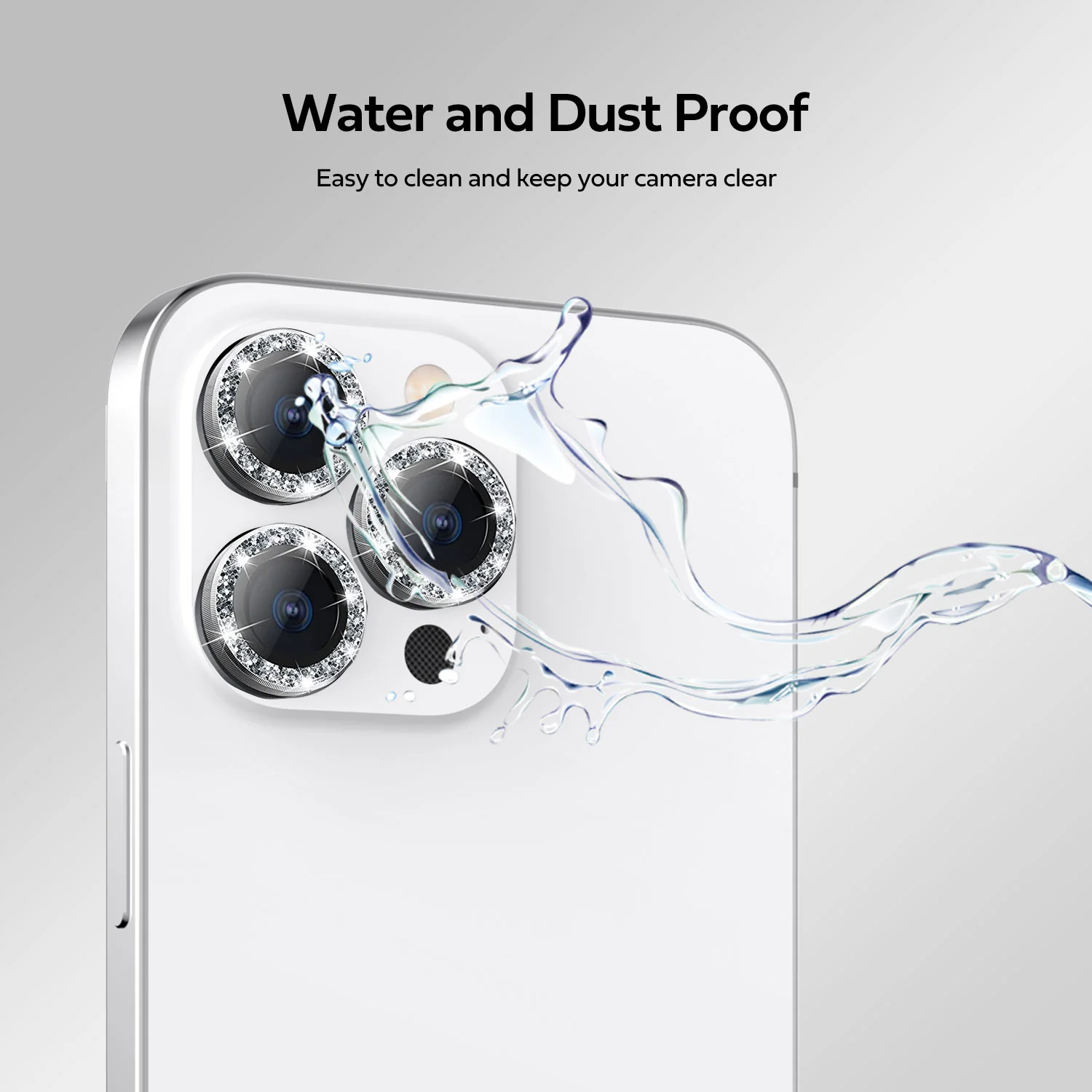 Tough On iPhone 16 Pro Max Camera lens Protector Tempered Glass Individual Ring - Image 13