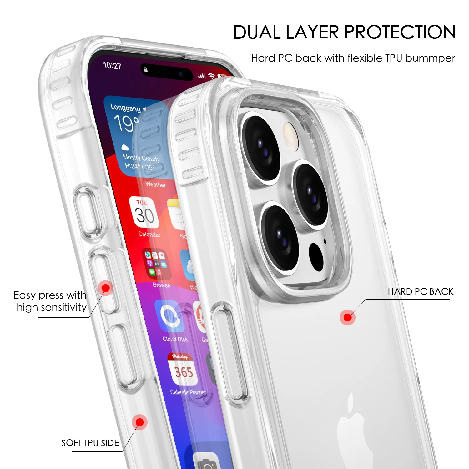 Tough On iPhone 16 Pro Max Case Clear Air - Image 4