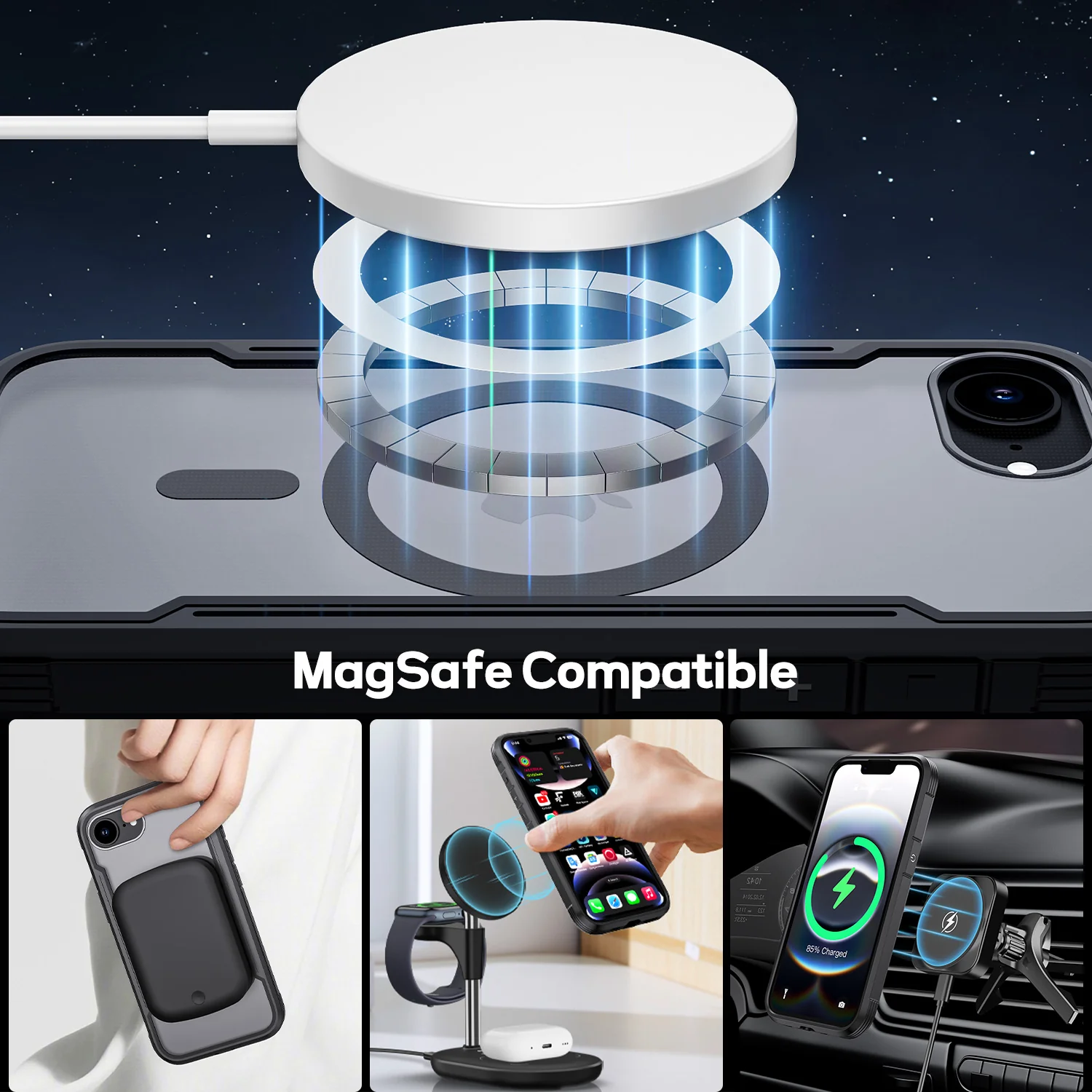 Tough On iPhone 17e / 16e Case Iron Shield with MagSafe - Image 2