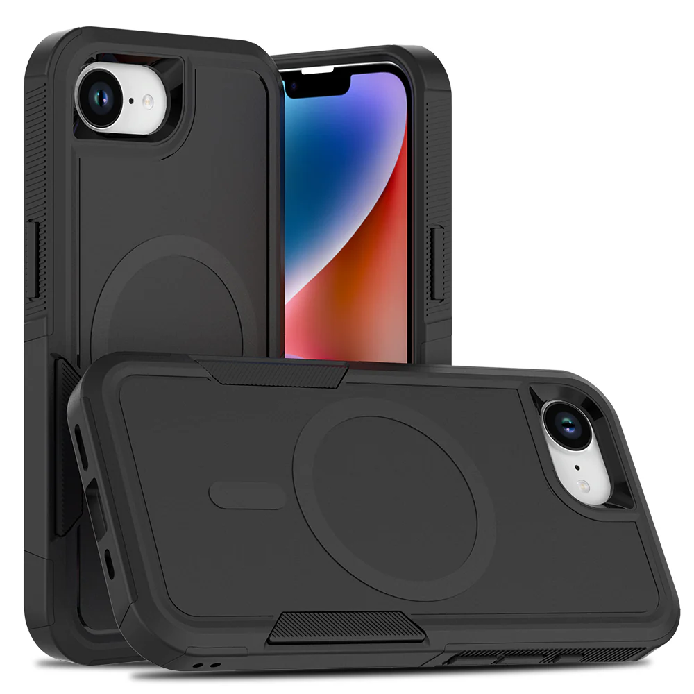 Tough On iPhone 17e / 16e Case with MagSafe Armor Black