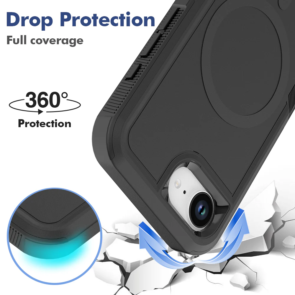 Tough On iPhone 17e / 16e Case with MagSafe Armor Black - Image 3