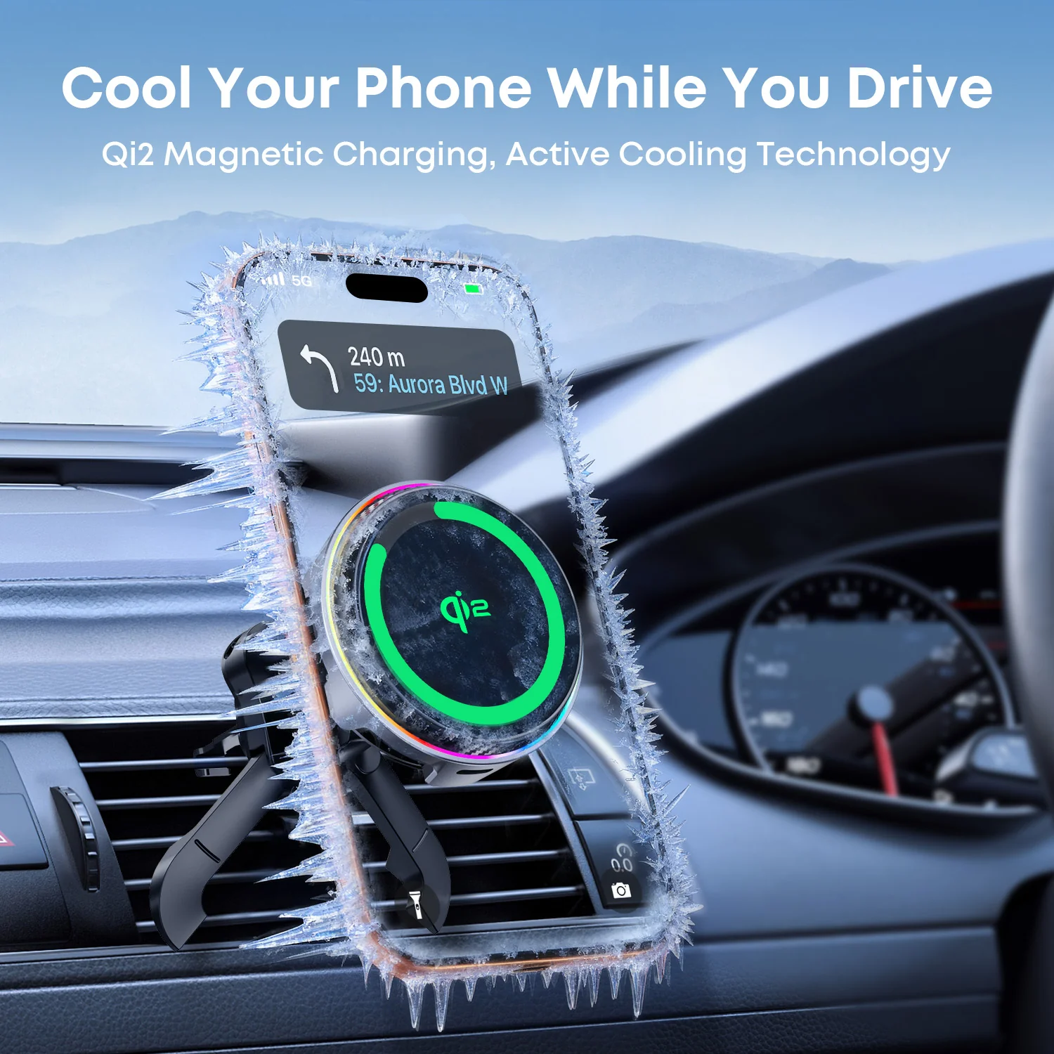 Tough On MagCool Qi2 Wireless Car Charger with Active Cooling - Image 10
