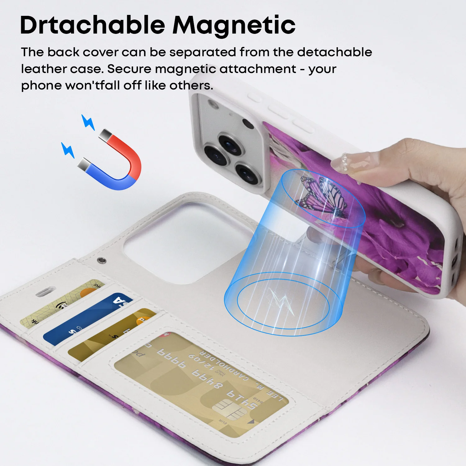 Tough On Magnetic Detachable Leather Case for iPhone 17 Series - Image 19