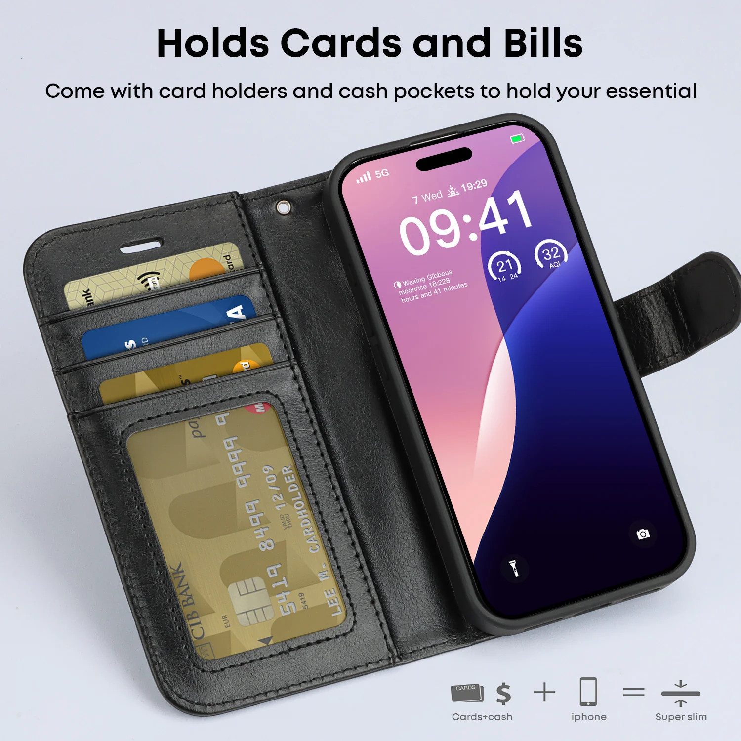 Tough On Magnetic Detachable Leather Case for iPhone 17 Series - Image 2