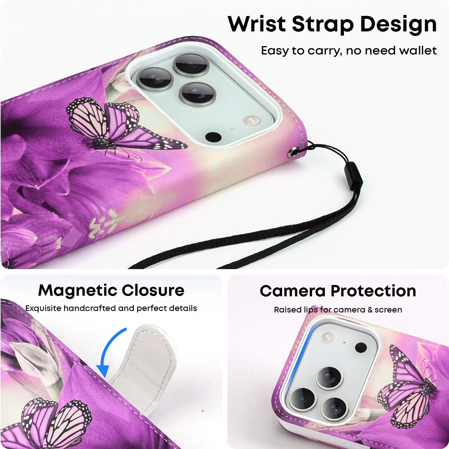 Tough On Magnetic Detachable Leather Case for iPhone 17 Series - Image 22