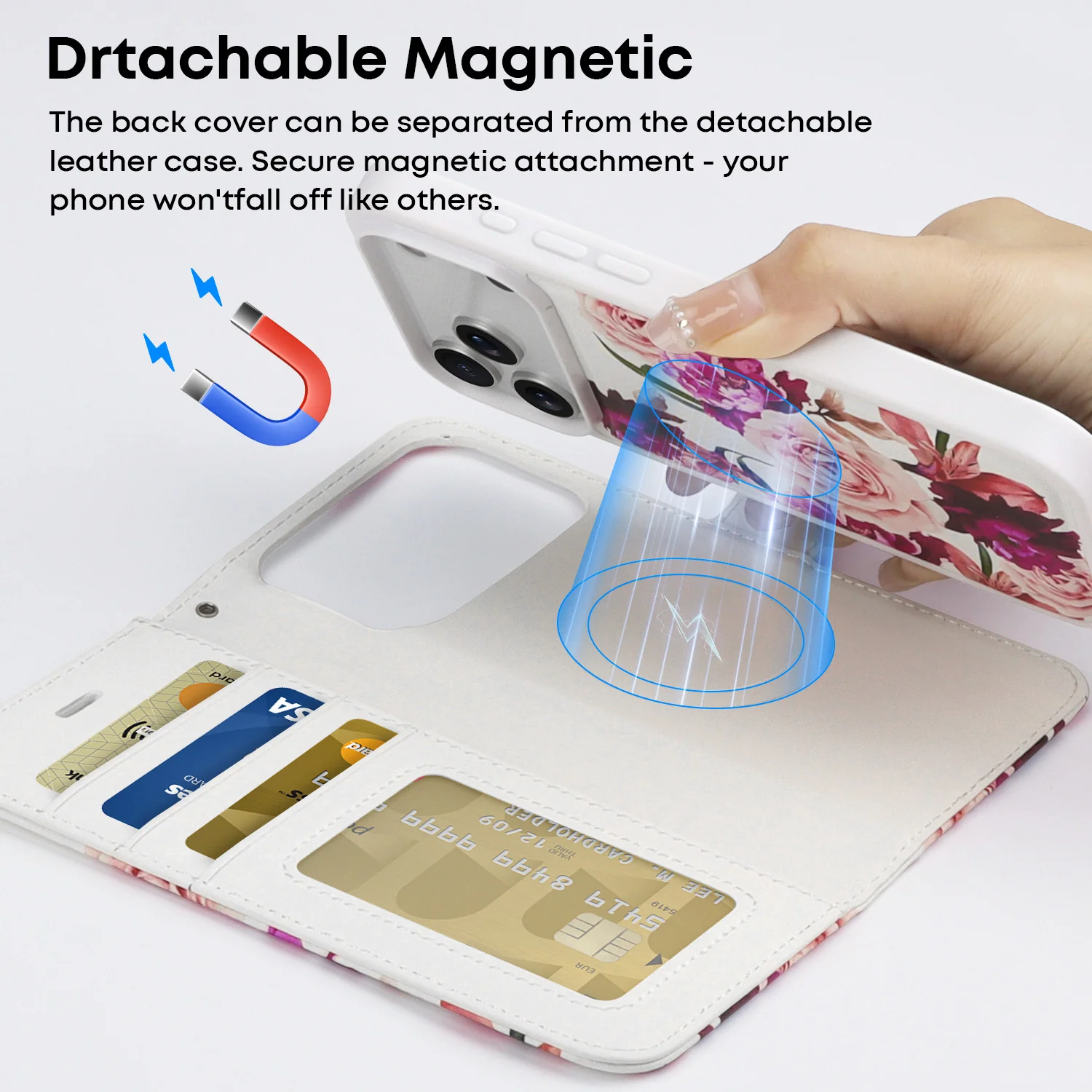 Tough On Magnetic Detachable Leather Case for iPhone 17 Series - Image 27