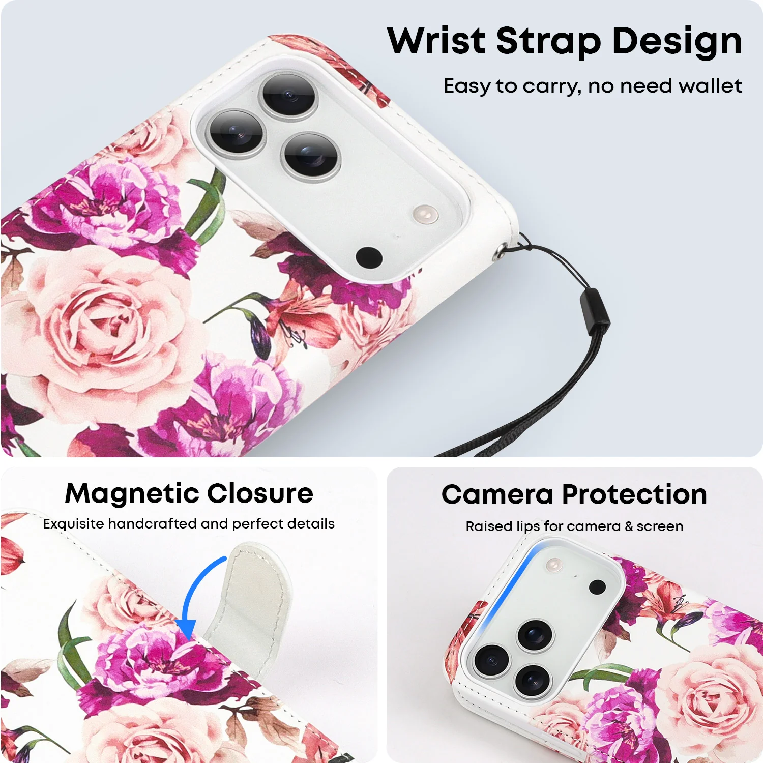 Tough On Magnetic Detachable Leather Case for iPhone 17 Series - Image 30