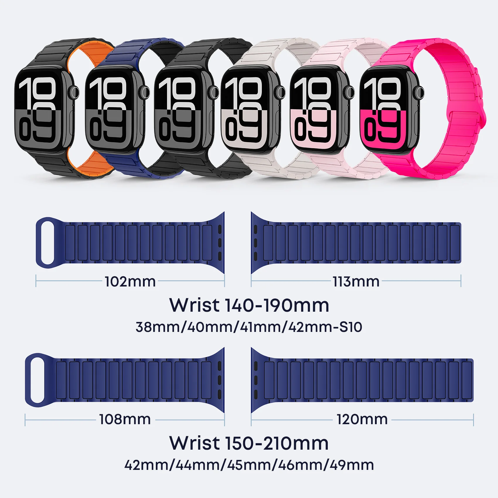 Tough On Magnetic Silicone Band for Apple Watch - Image 3