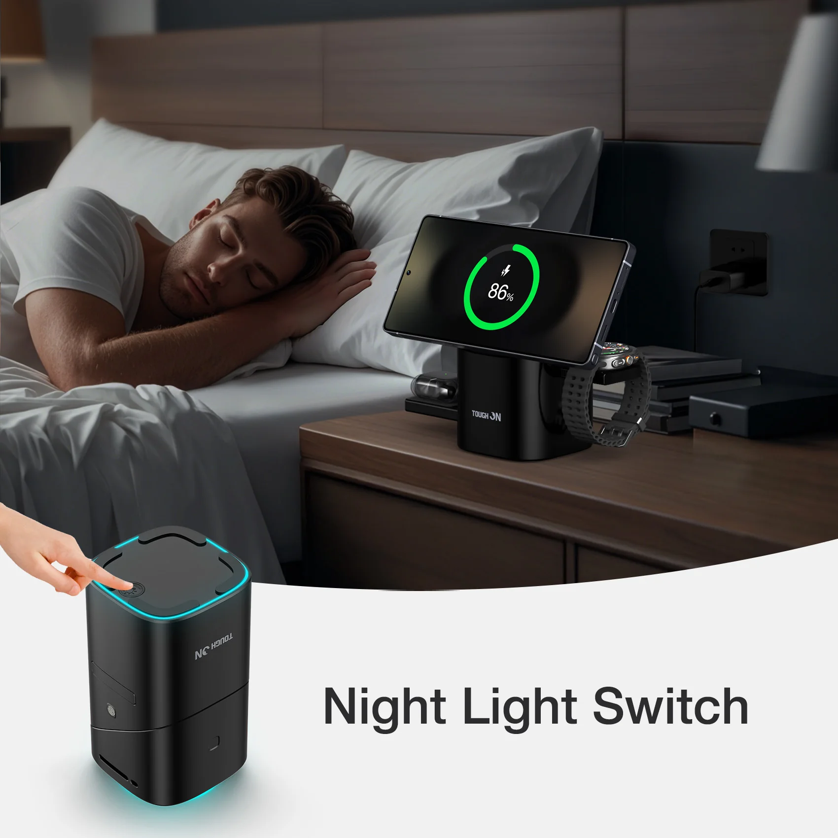 Tough On MagPro QI2 3-in-1 Wireless Charger for Samsung Galaxy Phone Watch Earbuds - Image 8