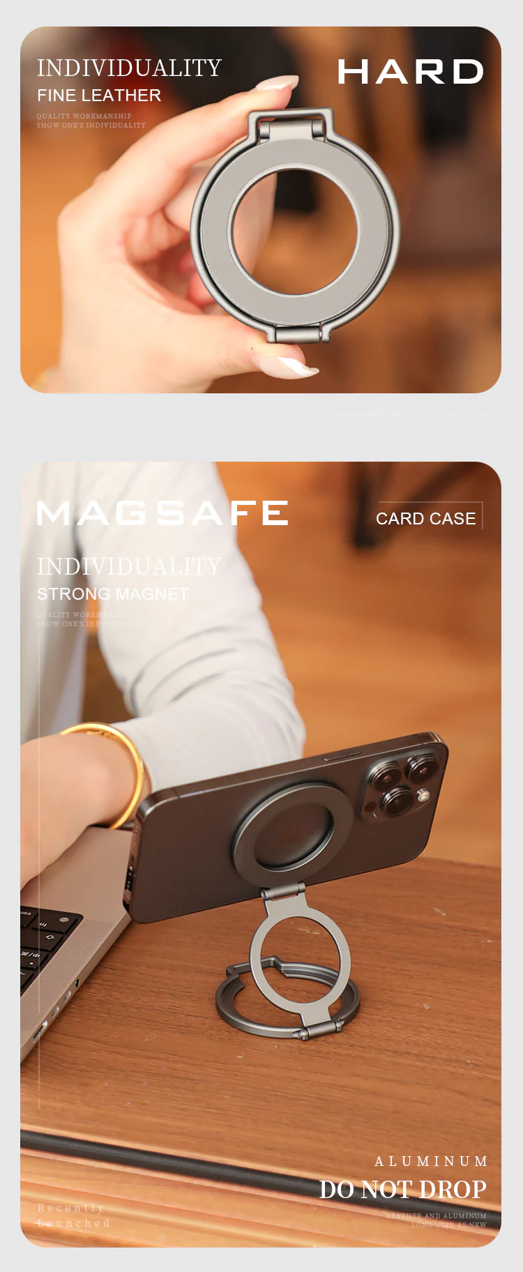 Tough On MagStand Foldable Magnetic Phone Grip with Kickstand - Image 4
