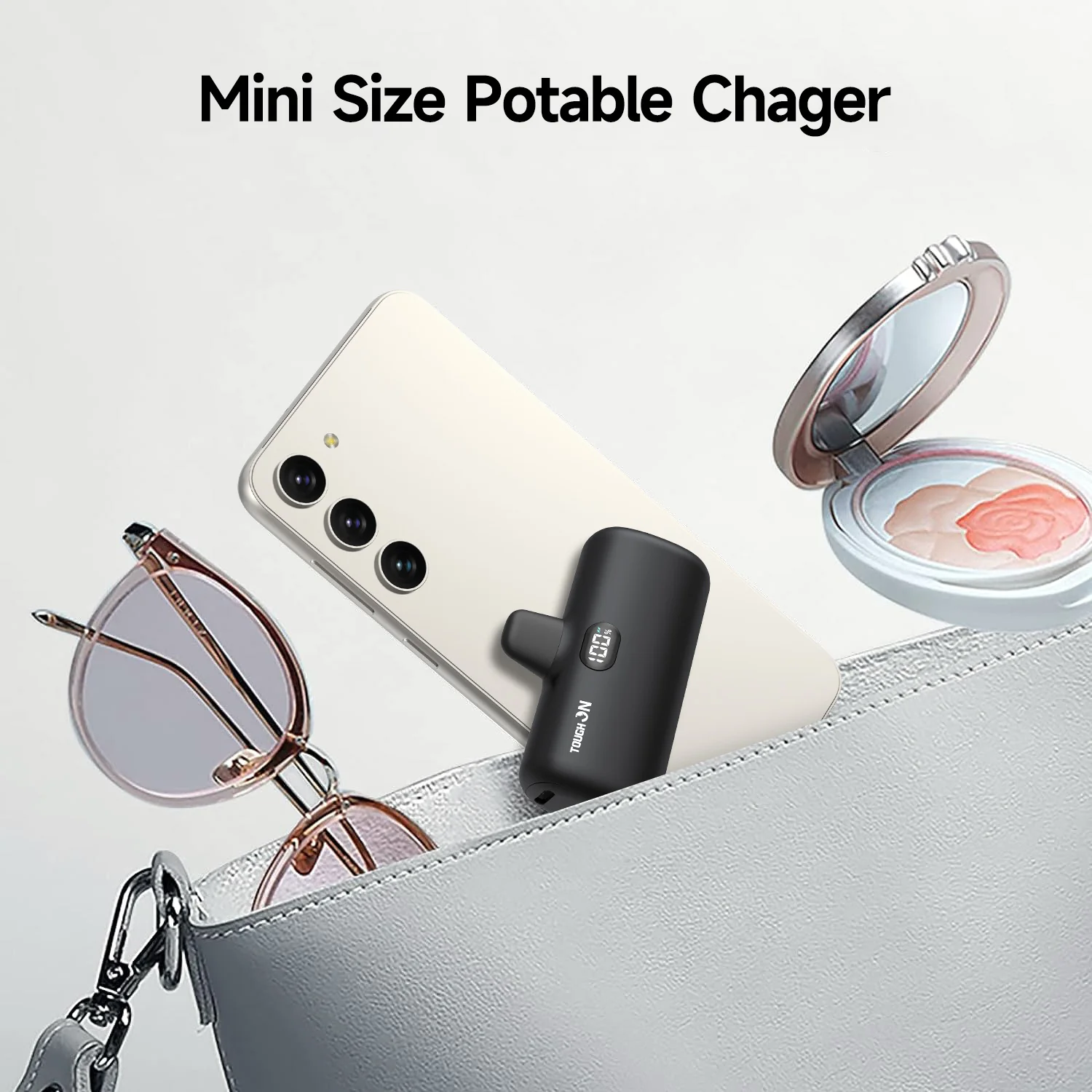 Tough On Mini Portable Charger 5000mAh Power Bank USB C Charging for Samsung Android iPhone 15 / 16 / 17 Series - Image 5