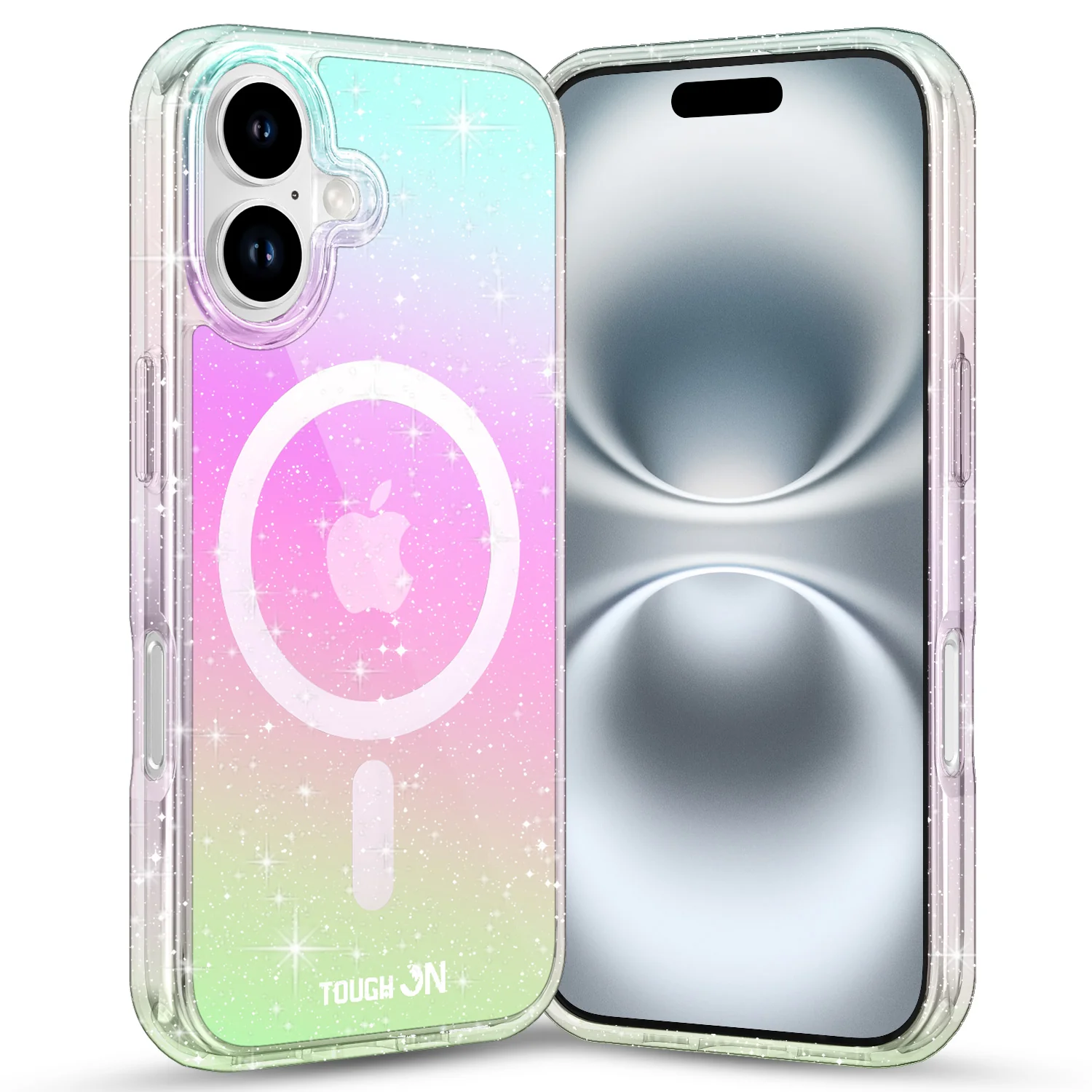Tough On No Yellow Glitter Iridescent Case with MagSafe for iPhone - Image 12