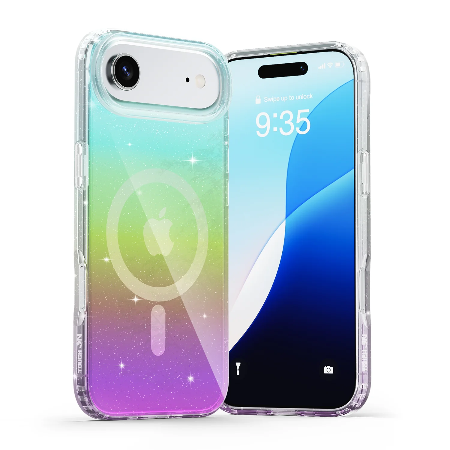 Tough On No Yellow Glitter Iridescent Case with MagSafe for iPhone - Image 9