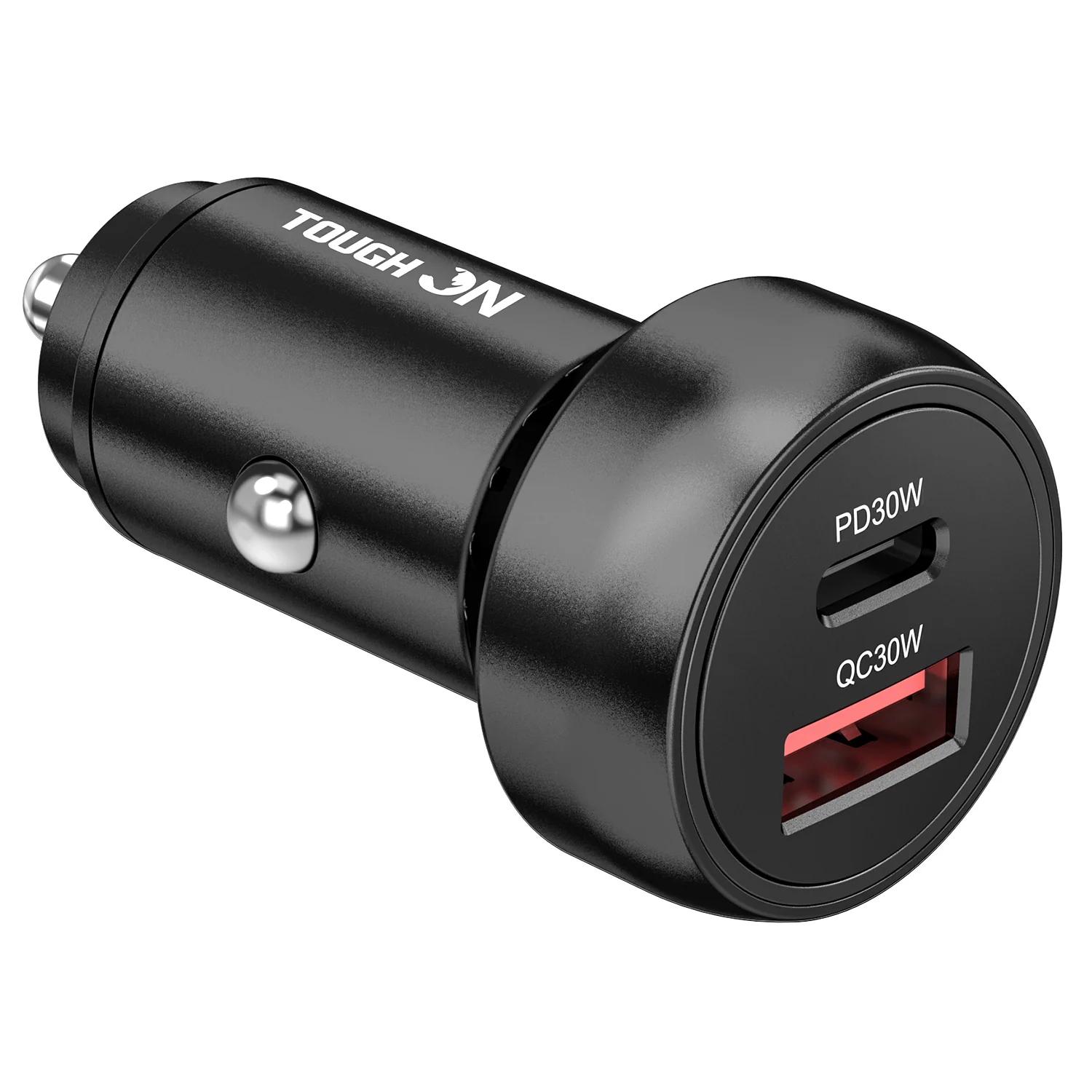 Tough On Fast Charging Car Charger with USB C and USB A Ports