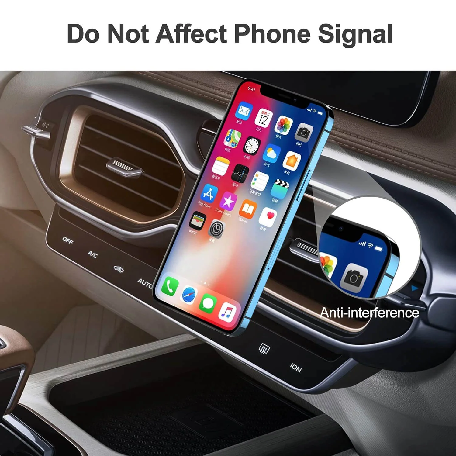 Tough On Power Magnetic Car Mount Air Vent Black - Image 6