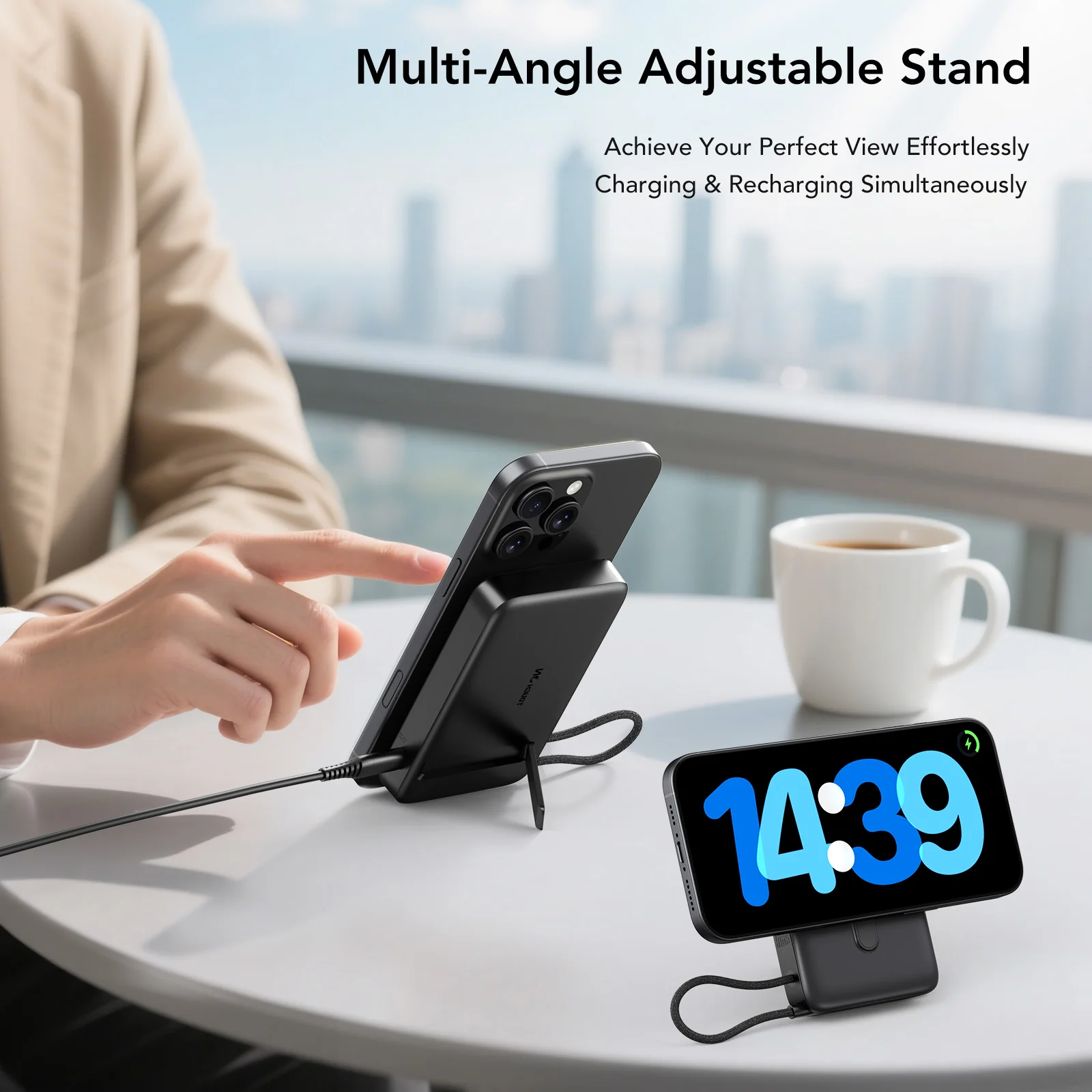 Tough On Qi2 10000mAh Power Bank and Mini Charger for Lightning Bundle - Image 2
