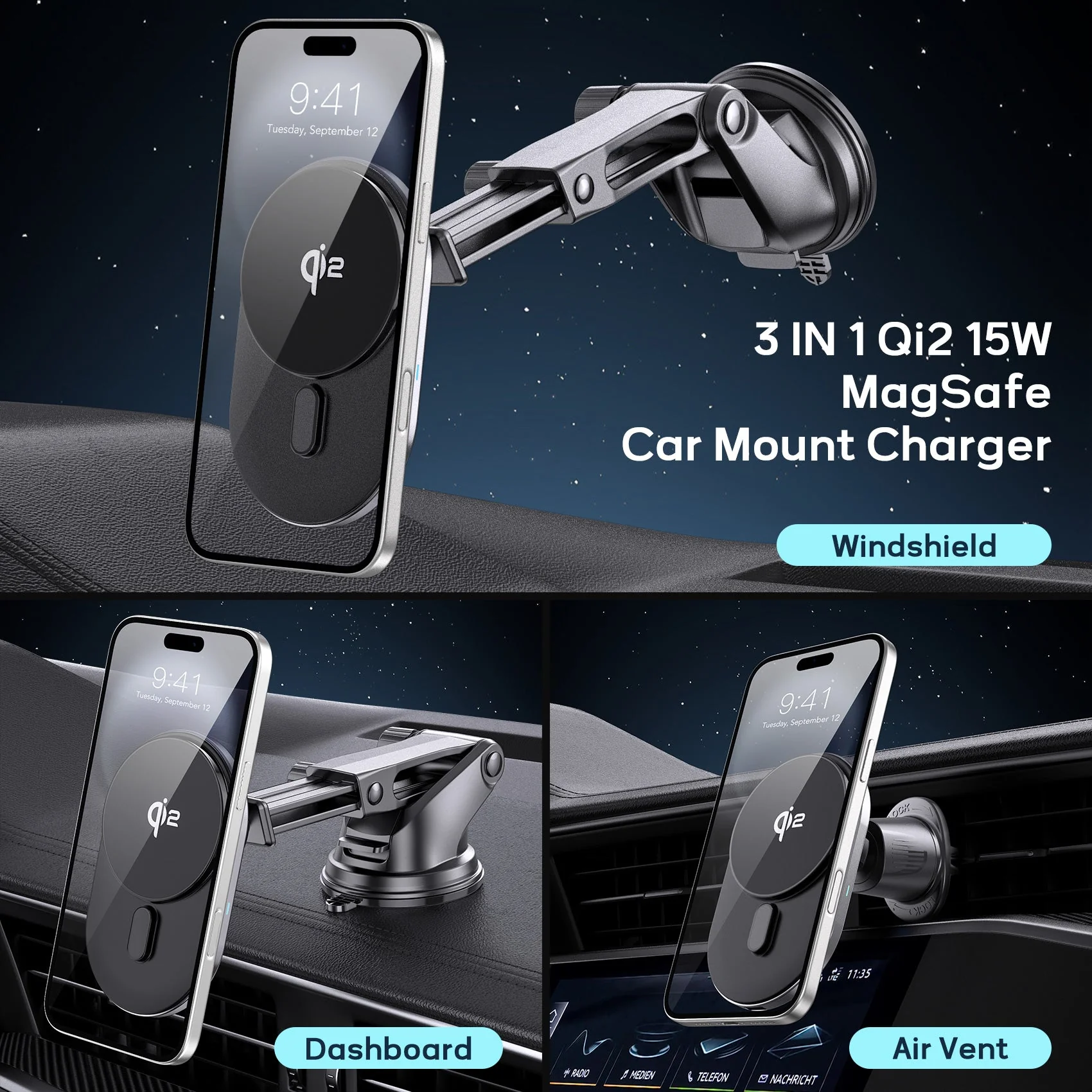 Tough On Qi2 Wireless Car Charger and 65W PD 3.0 Car Charger - Image 4