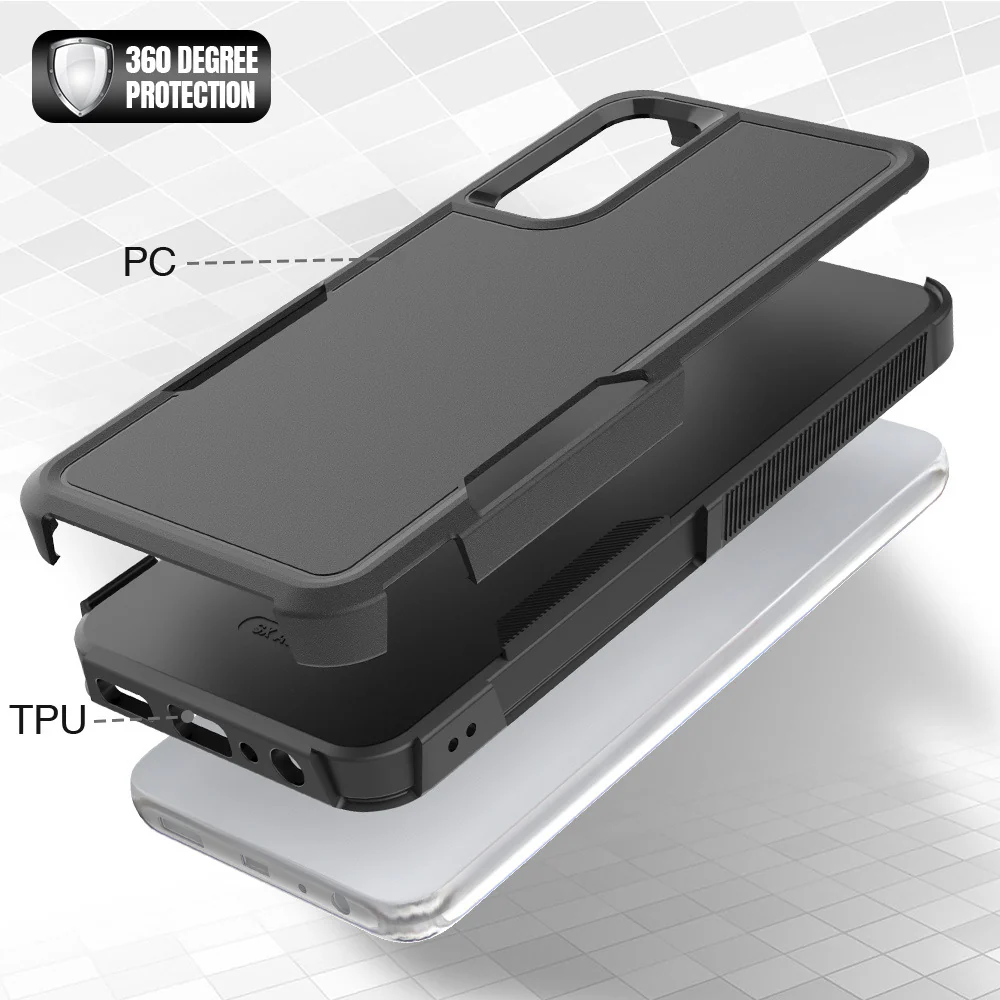 Tough On Samsung Galaxy A05s Case Tough Armor Black - Image 4