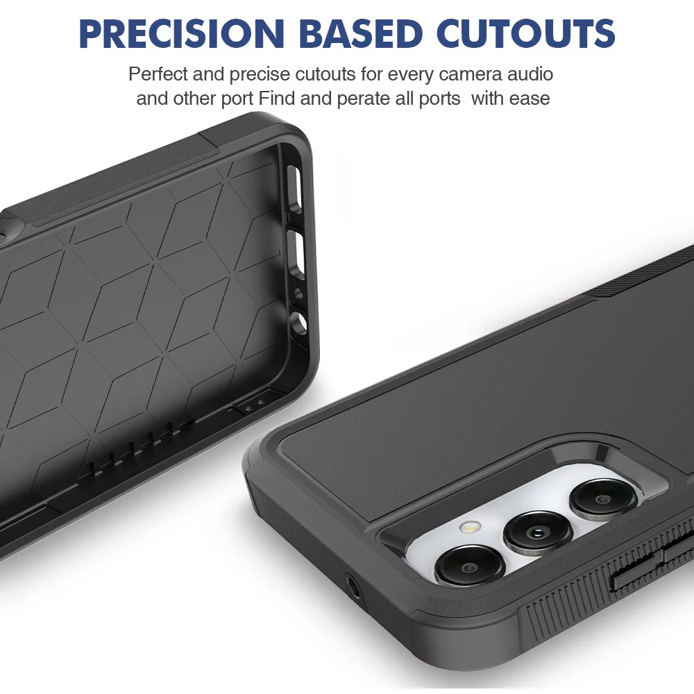 Tough On Samsung Galaxy A05s Case Tough Armor Black - Image 5
