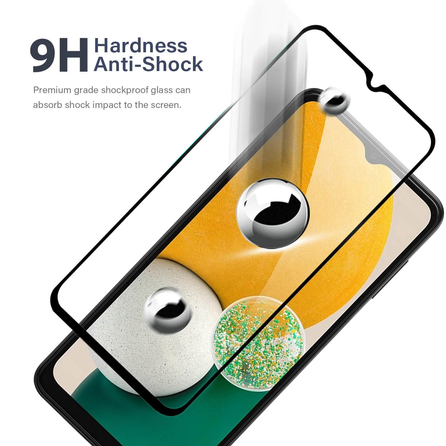 Tough On Samsung Galaxy A13 4G 2.5D Tempered Glass Screen Protector Black - Image 4