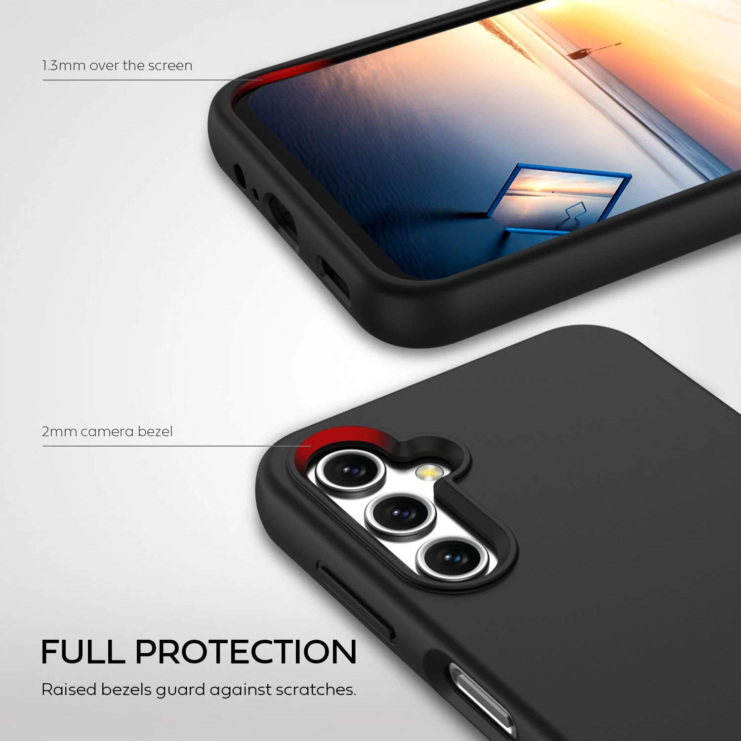 Tough On Samsung Galaxy A14 5G Silicone Case Black - Image 2