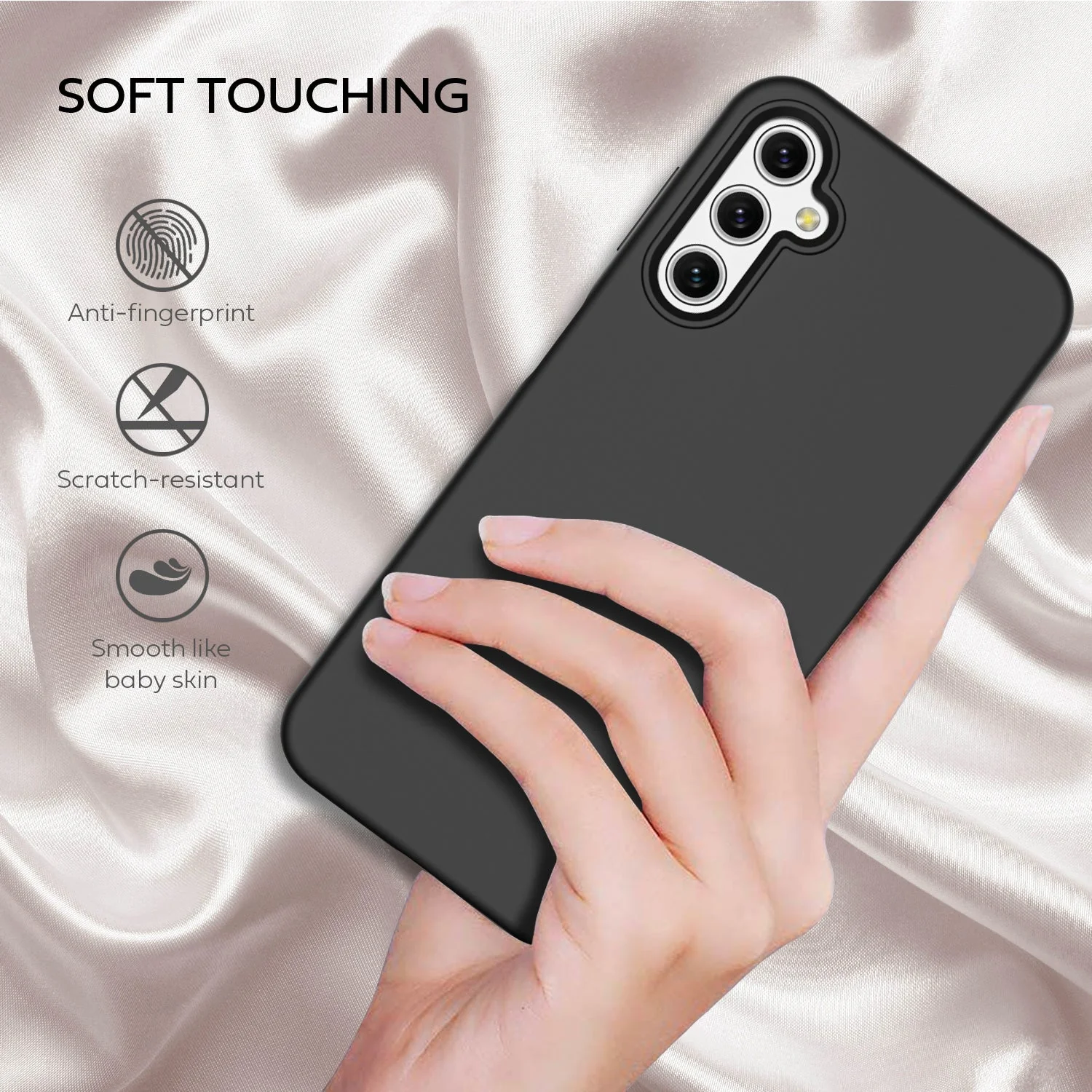 Tough On Samsung Galaxy A14 5G Silicone Case Black - Image 7