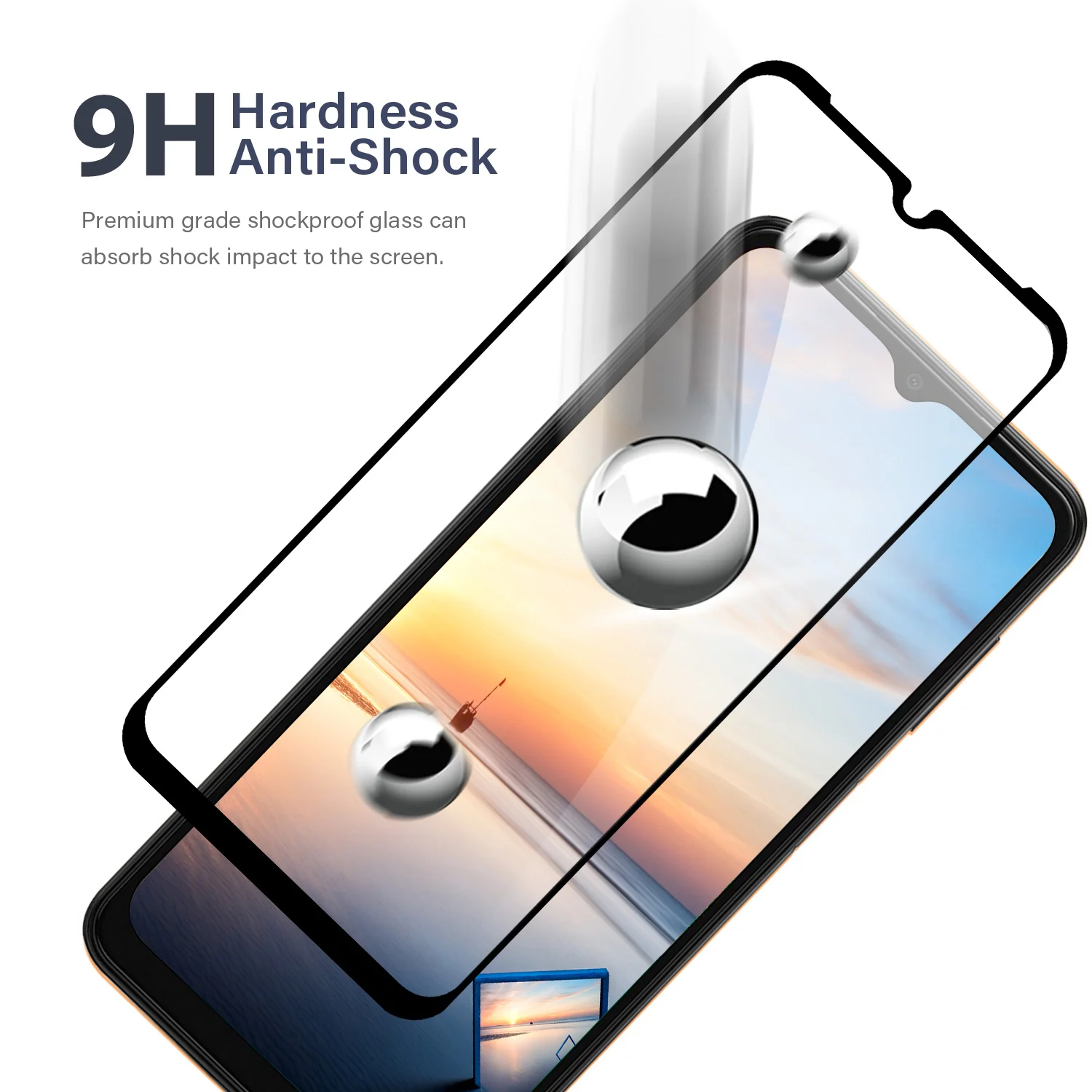 Tough On Samsung Galaxy A14 5G Tempered Glass Screen Protector Black - Image 4