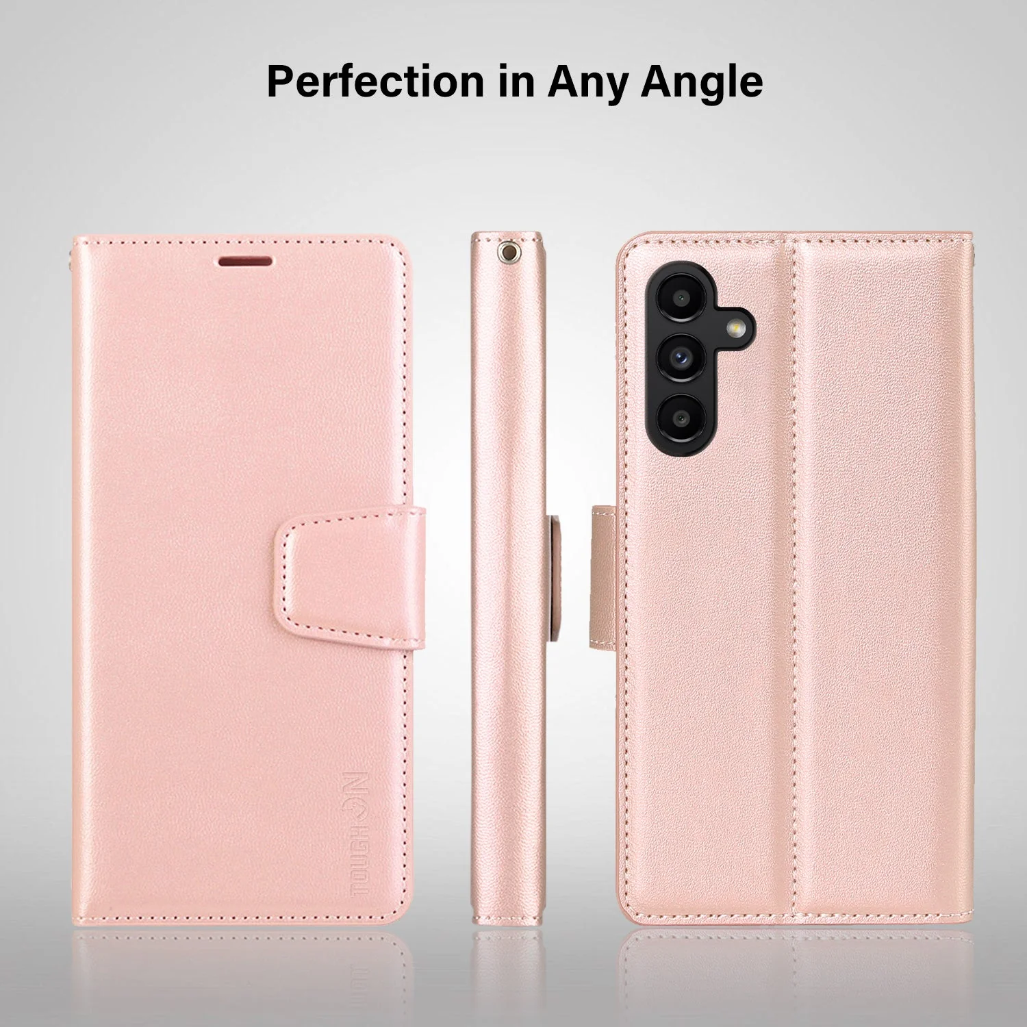 Tough On Samsung Galaxy A15 5G Case Wallet Leather Cover - Image 12