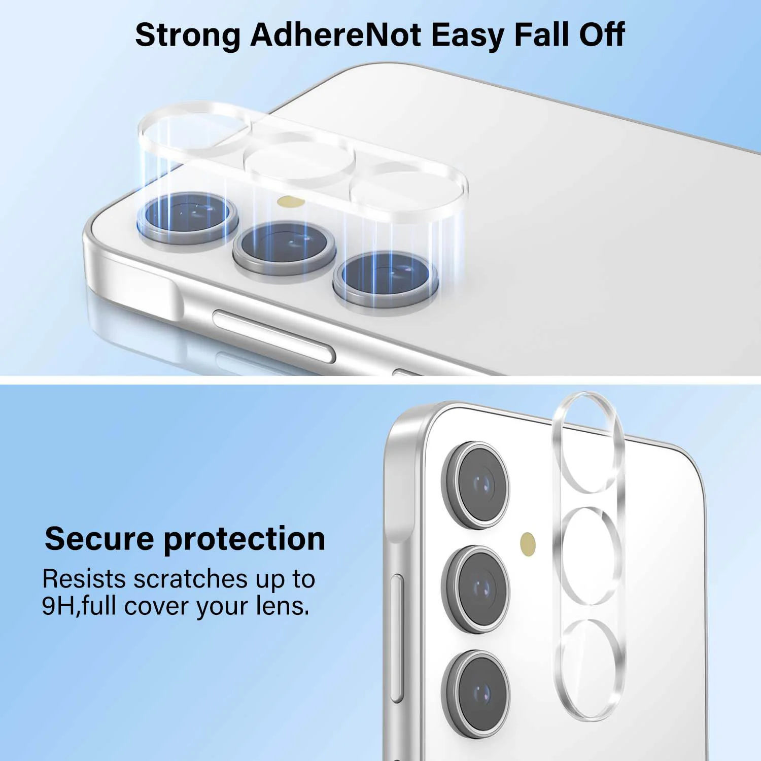 Tough On Samsung Galaxy A16 Camera Protector Tempered Glass Clear - Image 5