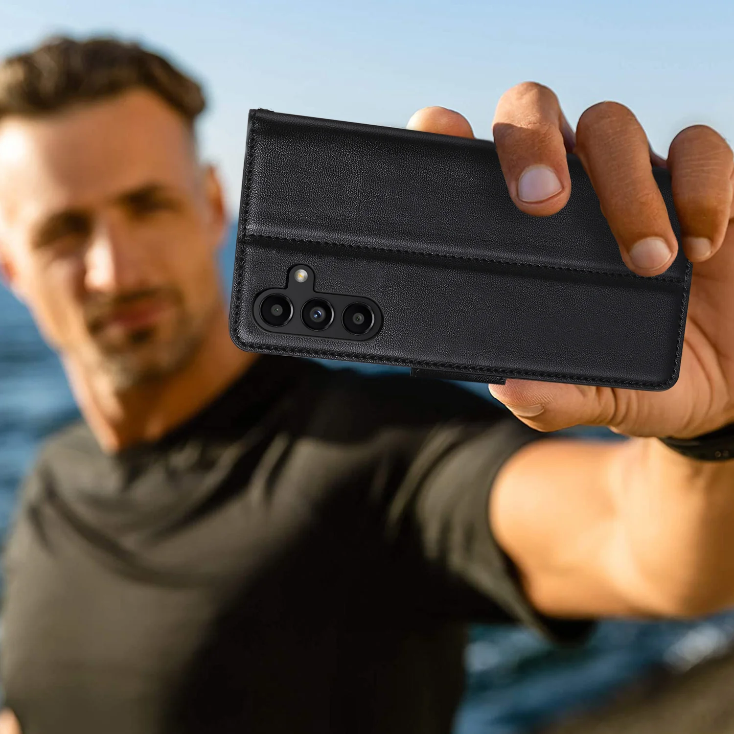 Tough On Samsung Galaxy A55 5G Case Wallet Leather Cover - Image 7