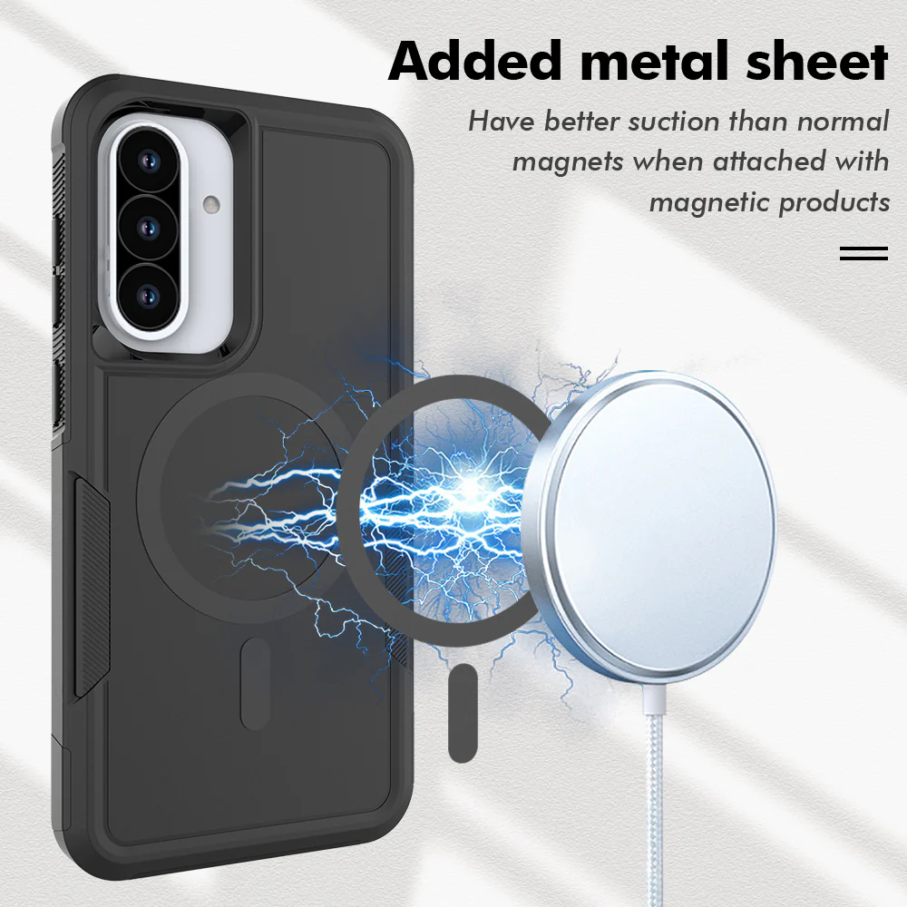 Tough On Samsung Galaxy A56 Case with MagSafe Heavy Armor Black - Image 2