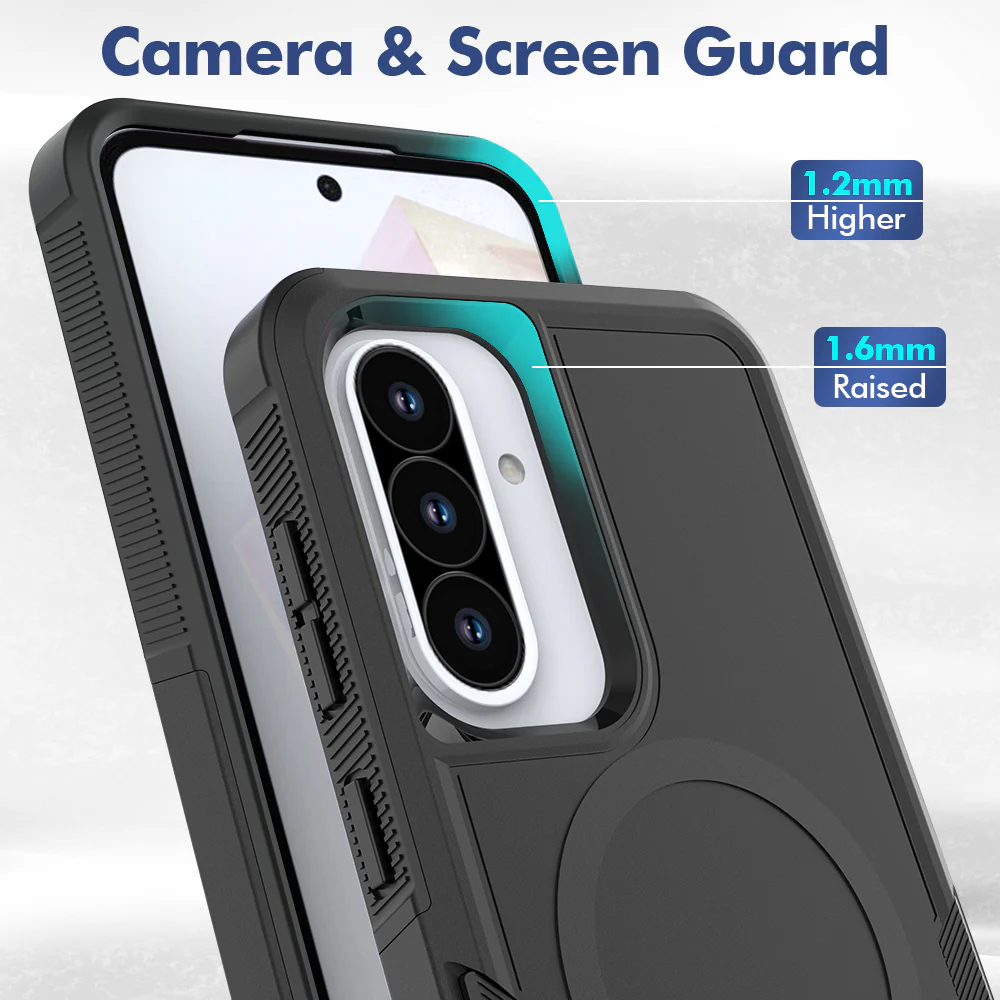 Tough On Samsung Galaxy A56 Case with MagSafe Heavy Armor Black - Image 4
