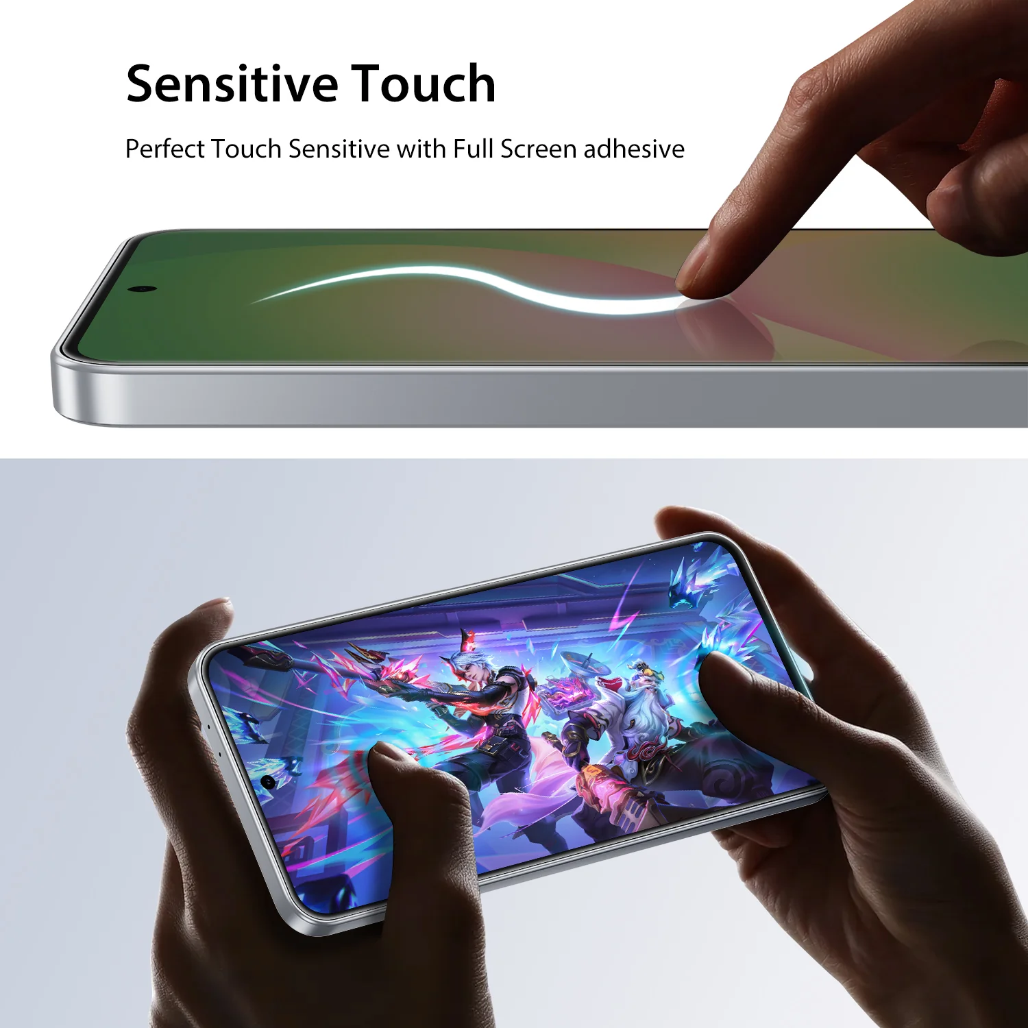 Tough On Samsung Galaxy A56 Tempered Glass Screen Protector Black - Image 6