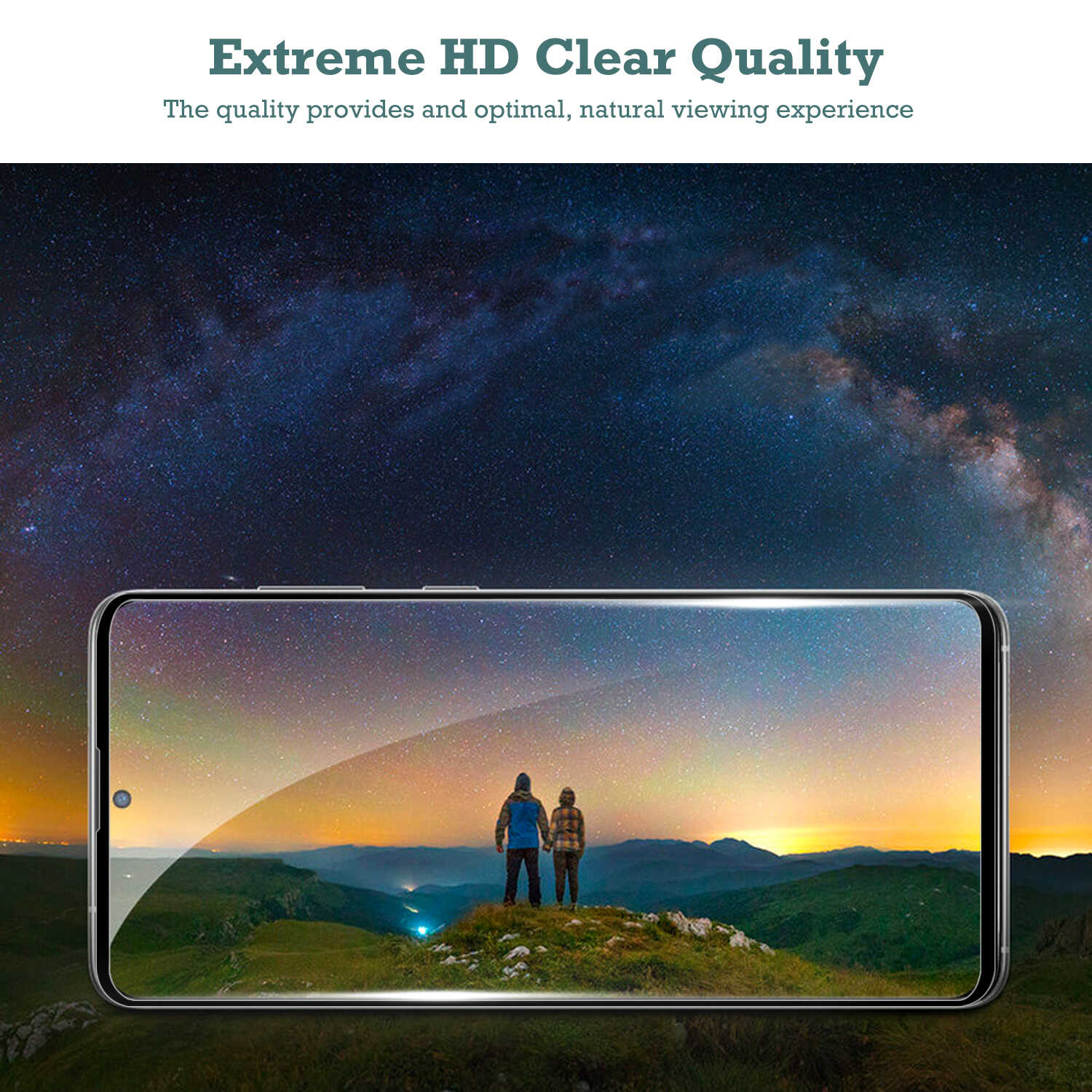 Tough On Samsung Galaxy S20 FE 5G Tempered Glass Screen Protector Black - Image 3