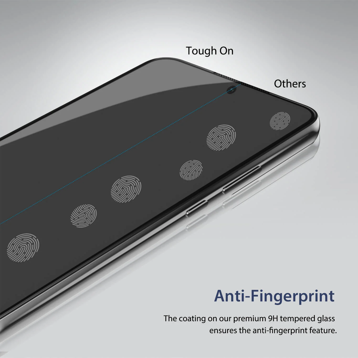 Tough On Samsung Galaxy S22 Plus 5G Full Tempered Glass Screen Protector Black - Image 7