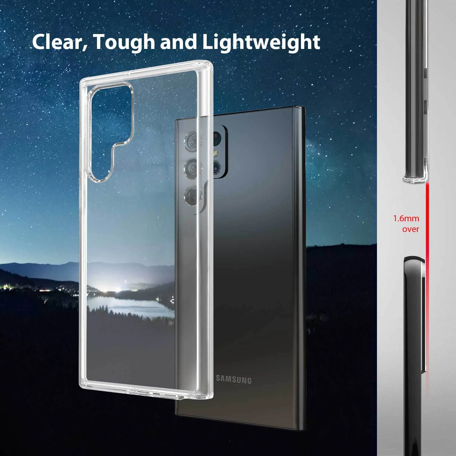 Tough On Samsung Galaxy S22 Ultra 5G Case Tough Clear - Image 5