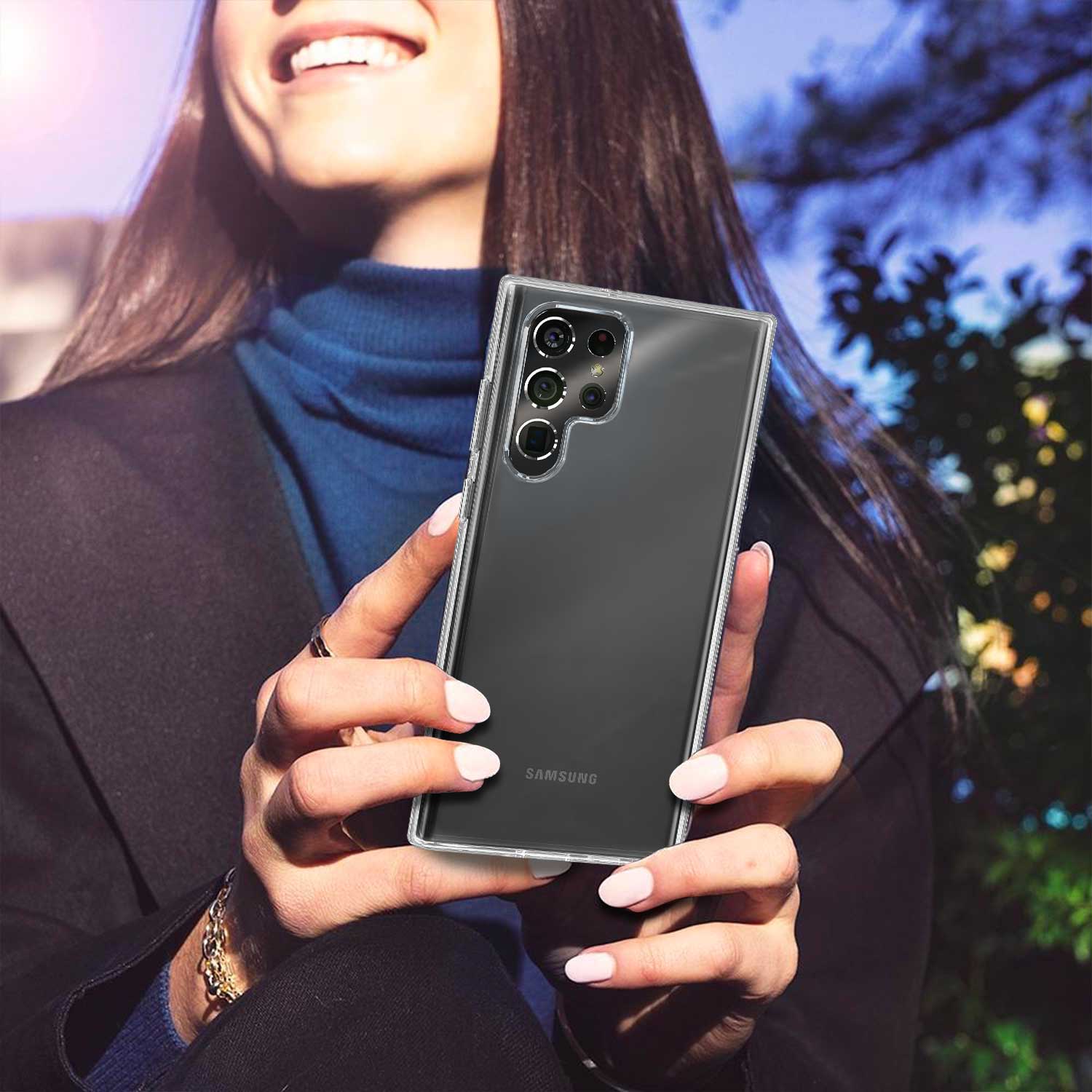 Tough On Samsung Galaxy S22 Ultra 5G Case Tough Clear - Image 9
