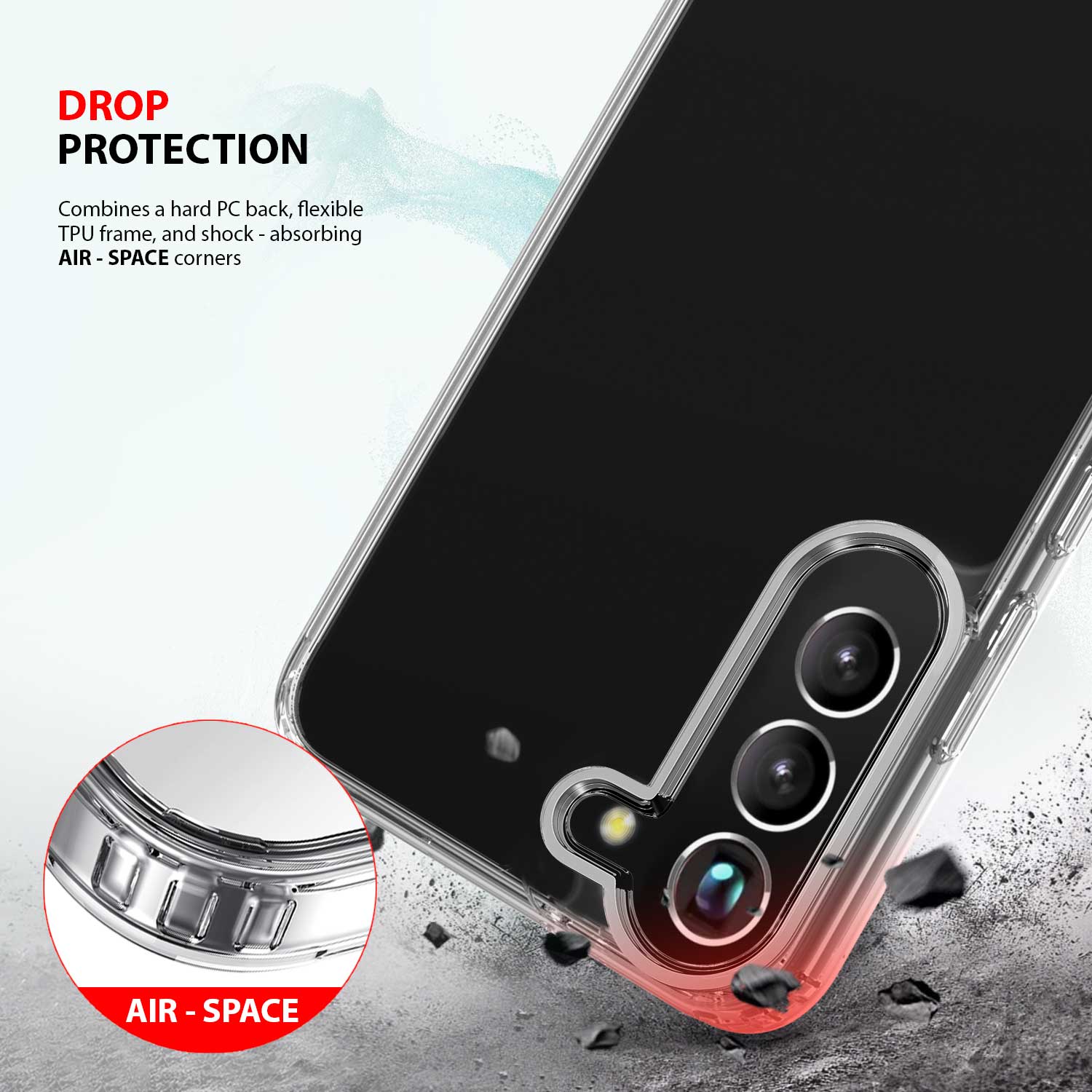 Tough On Samsung Galaxy S23 Plus Case Clear Air - Image 4