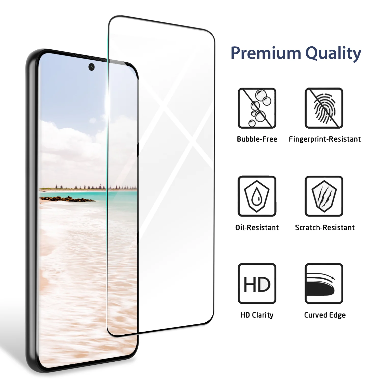 Tough On Samsung Galaxy S23 Tempered Glass Screen Protector - Image 2