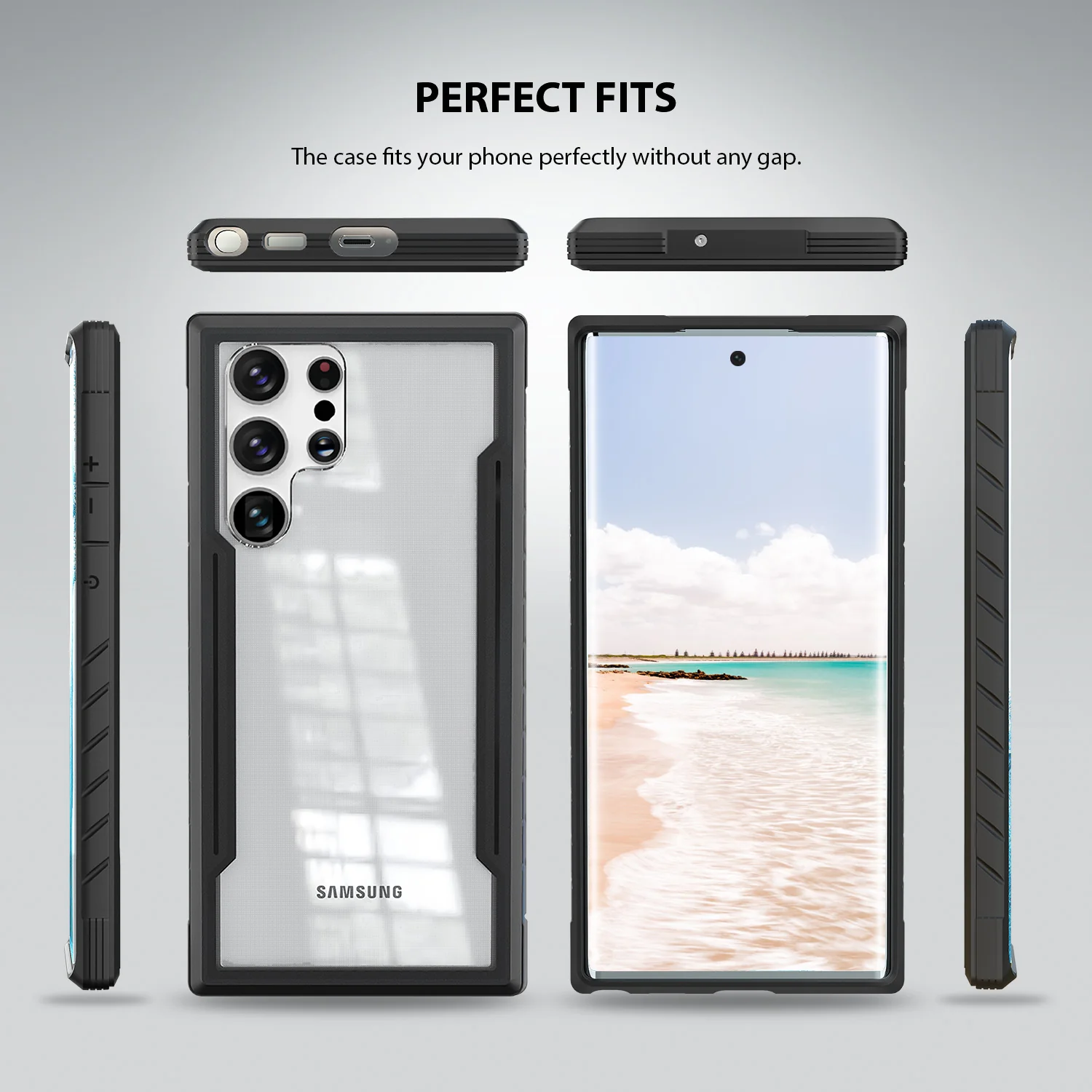 Tough On Samsung Galaxy S23 Ultra 5G Case Iron Shield Black - Image 6