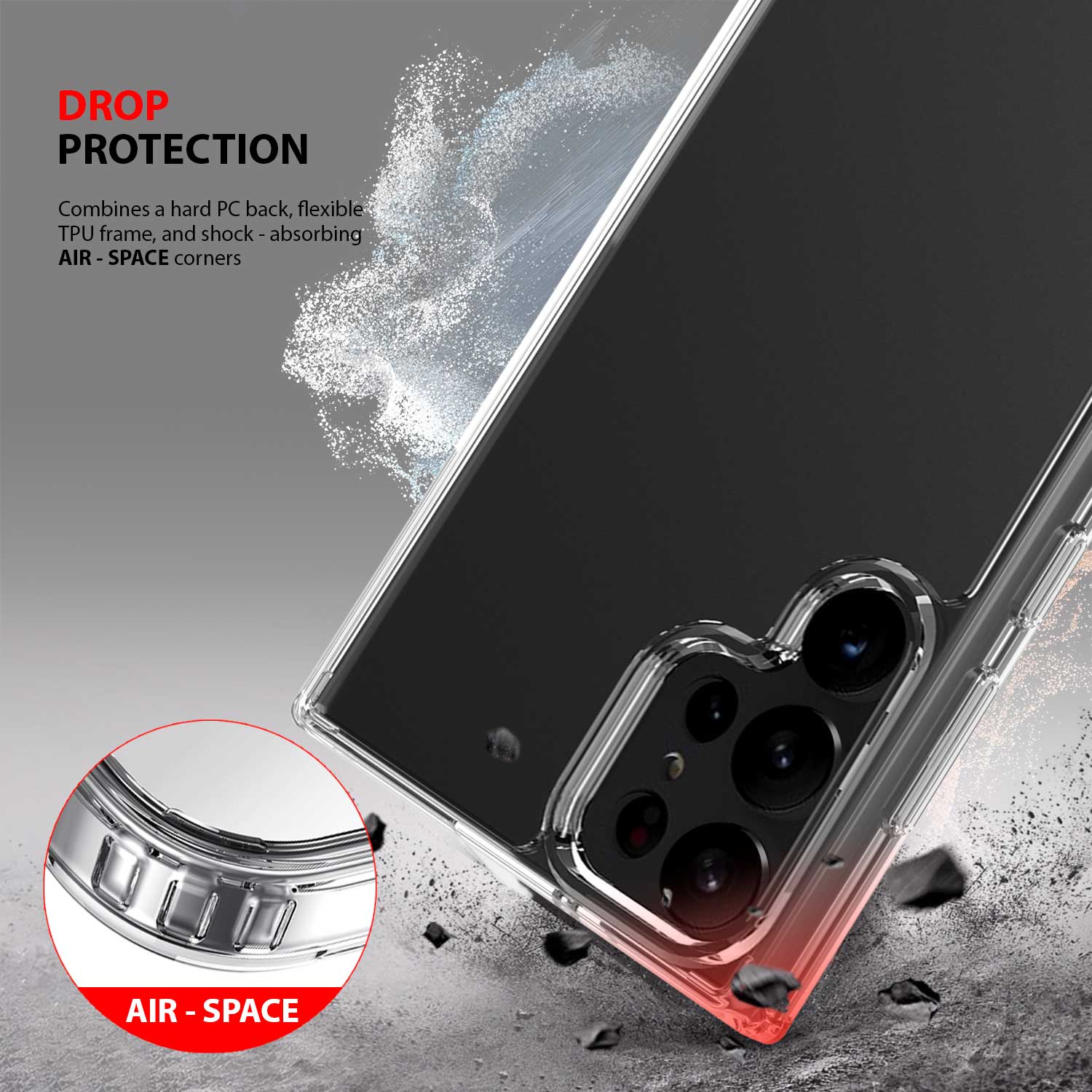 Tough On Samsung Galaxy S23 Ultra Case Clear Air - Image 4