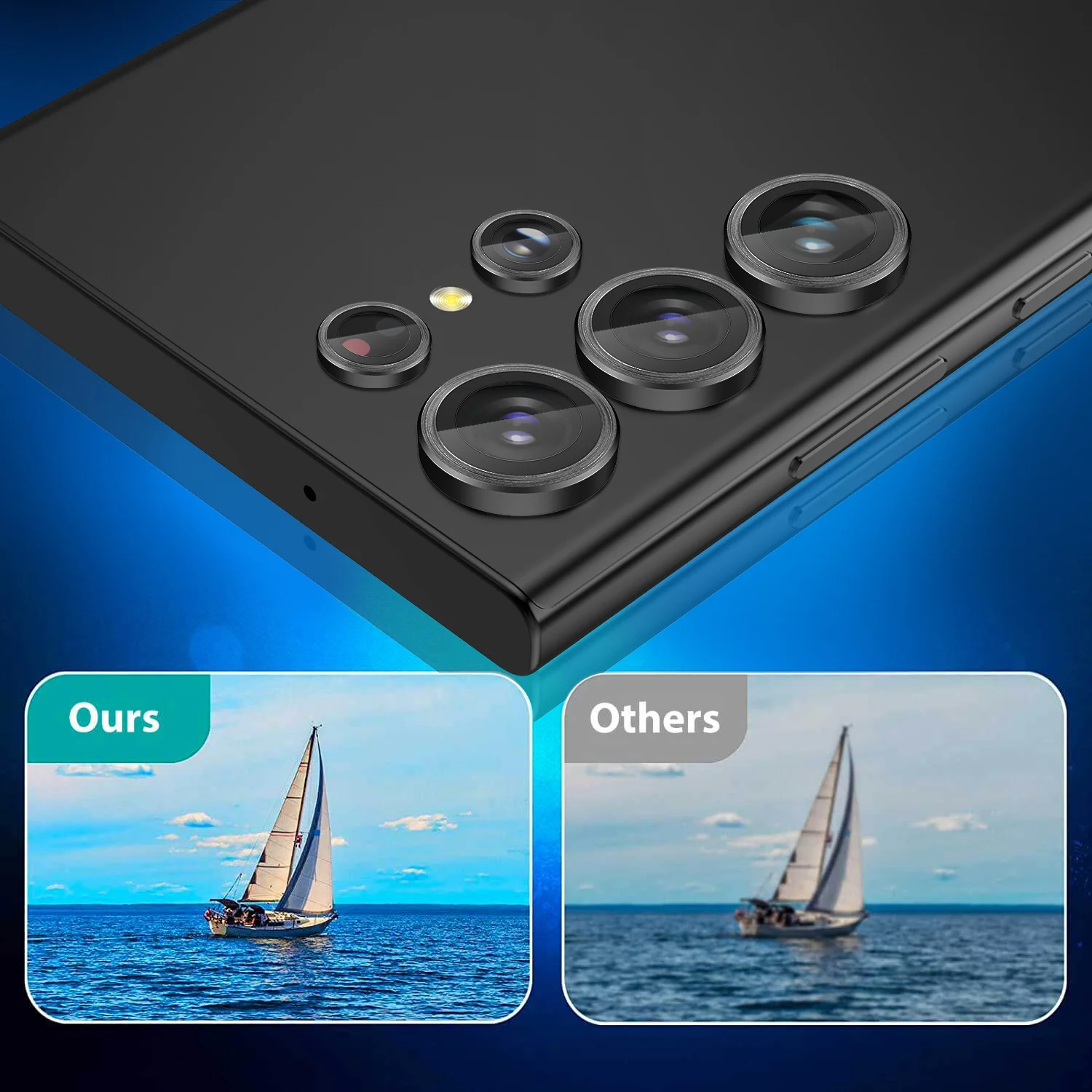 Tough On Samsung Galaxy S23 Ultra Rear Camera Lens Protector - Image 4
