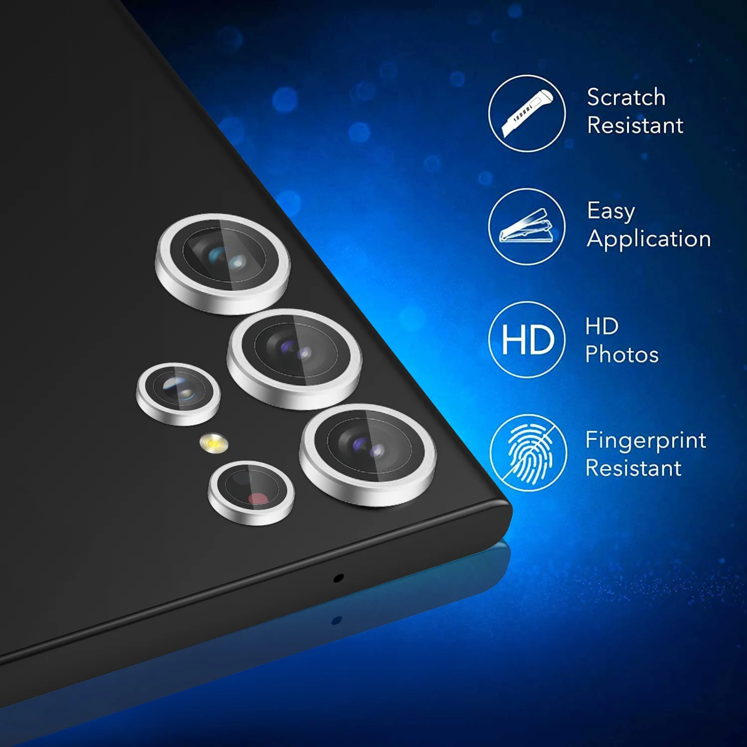 Tough On Samsung Galaxy S23 Ultra Rear Camera Lens Protector - Image 8